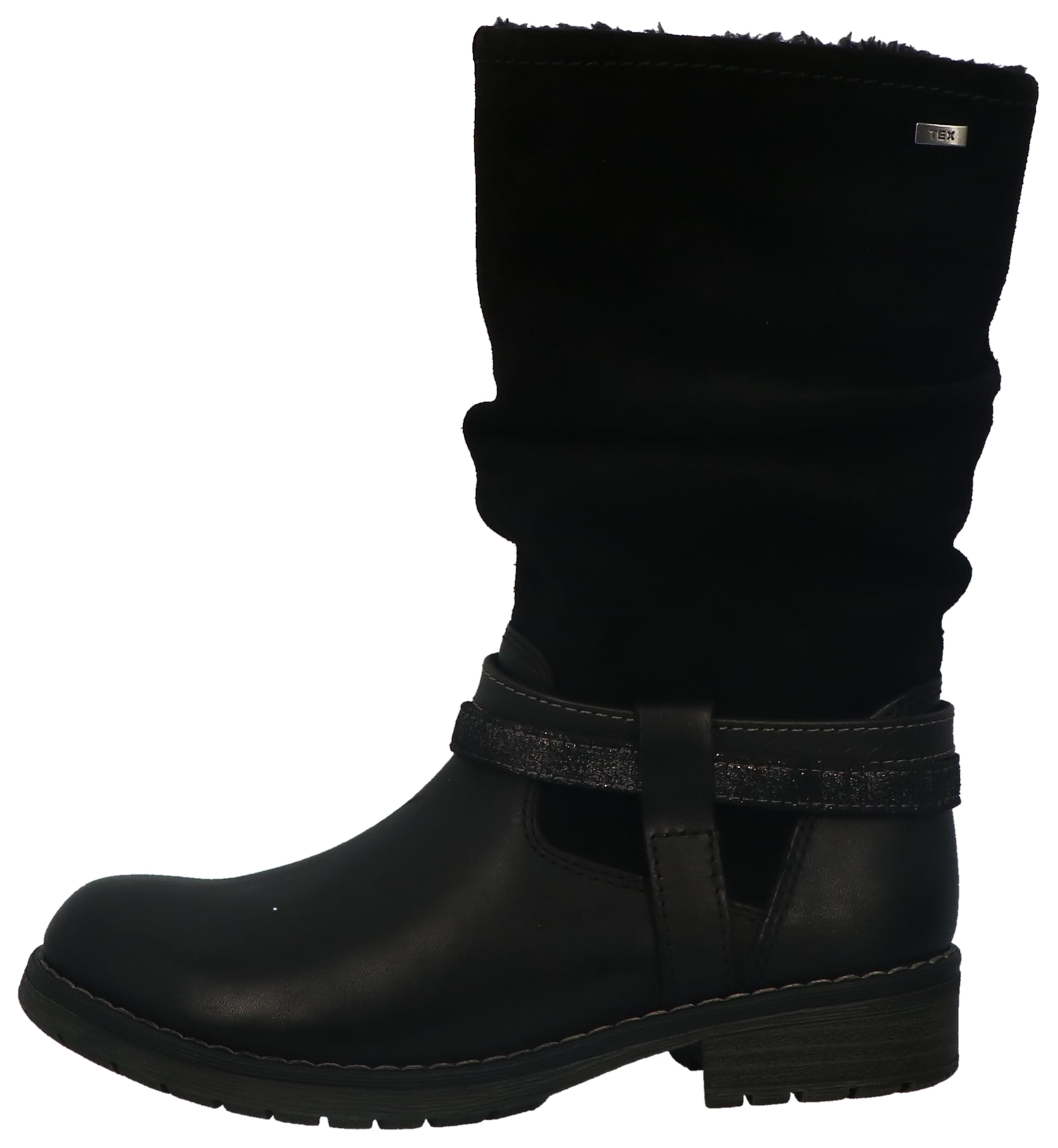 Lurchi Winterstiefel »Lia-TEX«, Blockabsatz, Langschaftstiefel, Winterboots mit Falten am Schaft