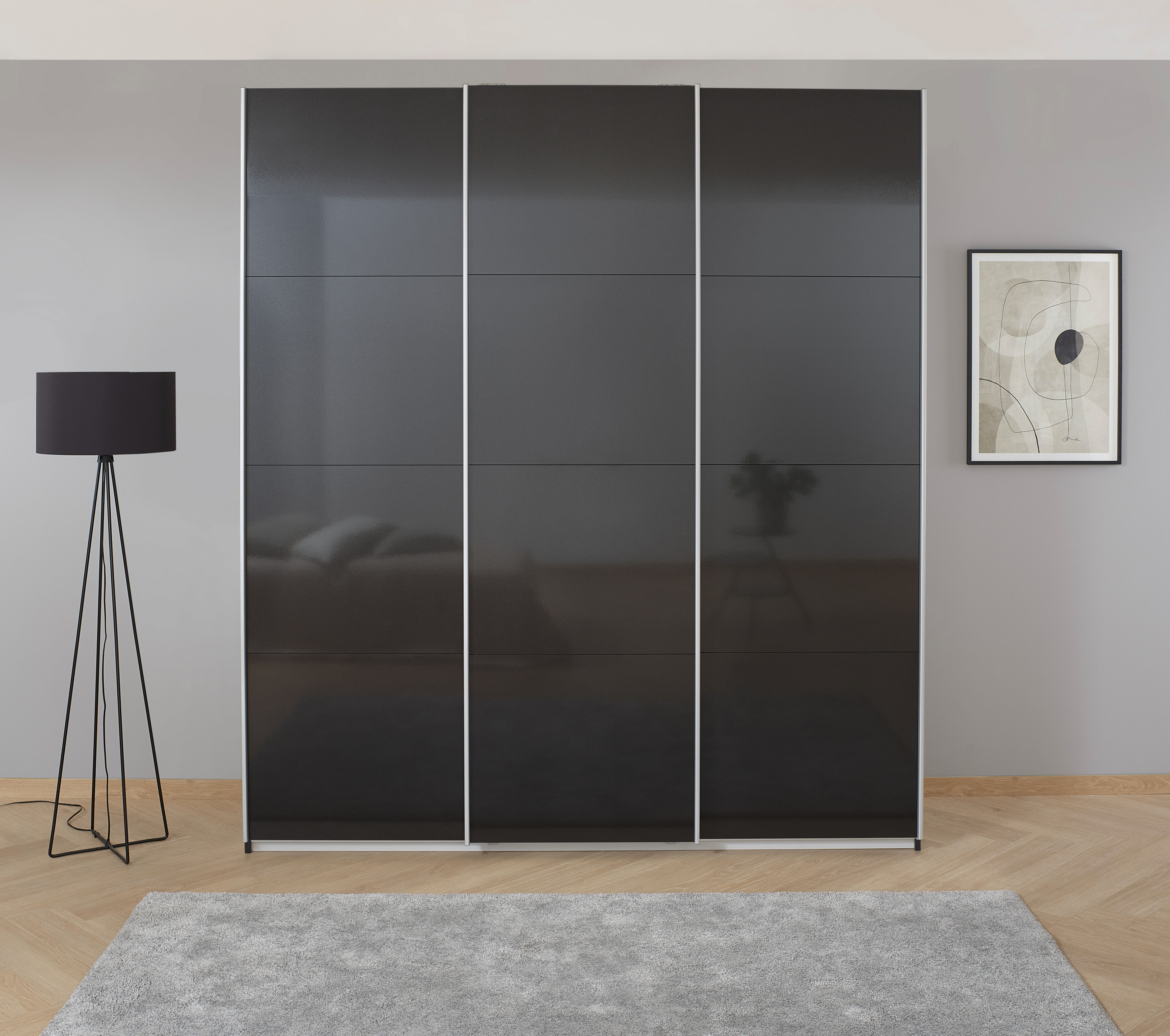 OTTO home Kleiderschrank "Mehrzweckschrank Aktenschrank Möbel Mietswohnung Schlafzimmer KOLUNA" 3 Ausstattungen BASIC/CLASSIC/PREMIUM (inkl. SOFT-CLOSE-FUNKTION), Breiten 203/271/315/360cm Höhen 210/229 Hochglanzfront MADE IN GERMANY