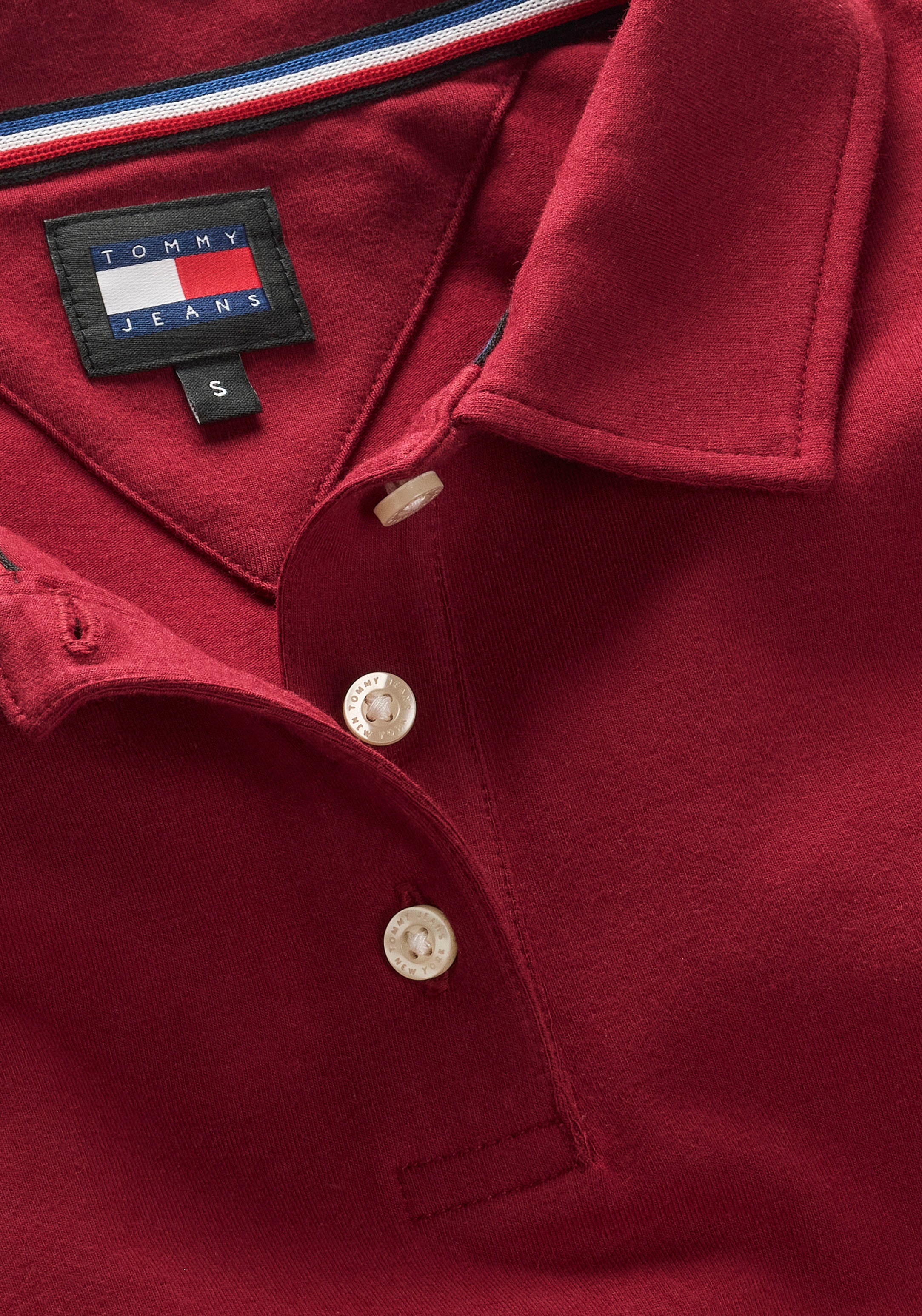 Tommy Jeans Poloshirt, mit kurzer Knopfleiste