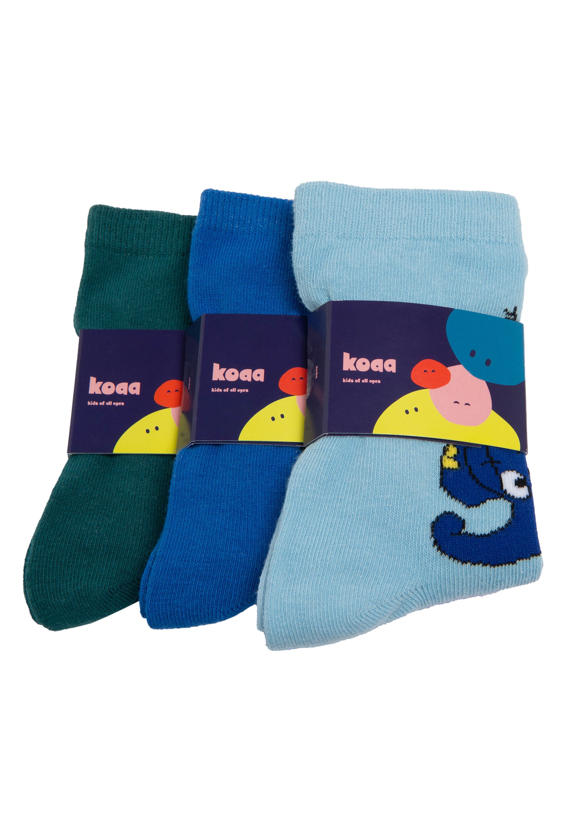 koaa Socken »Maus - Große Freunde«, 3er-Pack mit buntem Design