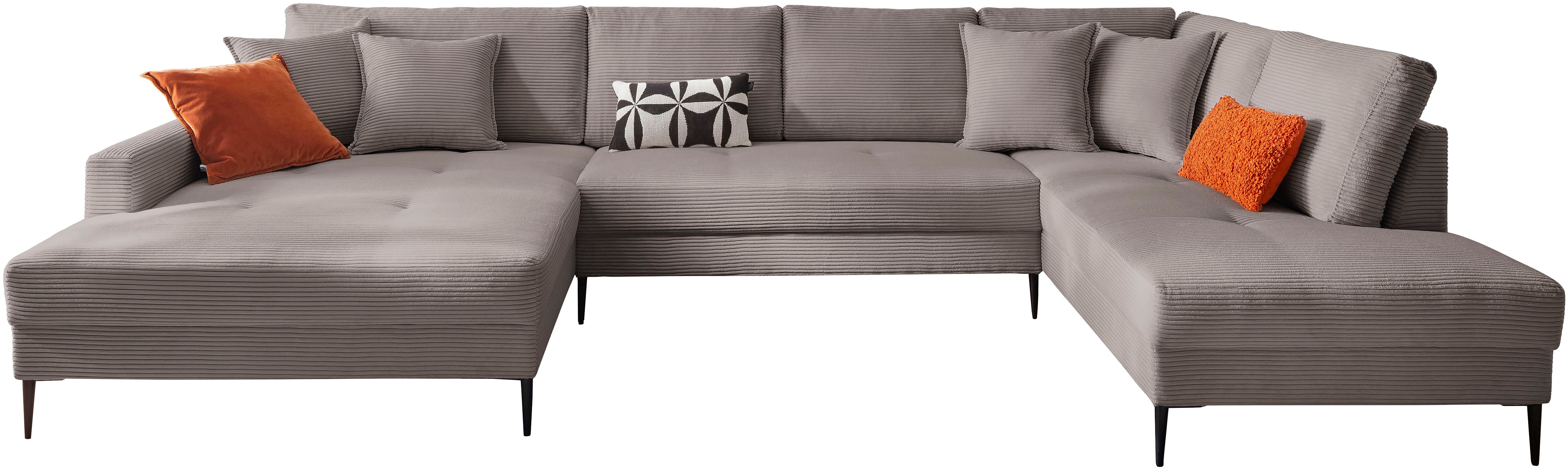 OTTO home Wohnlandschaft "Summer" U-Form, B: 360cm in Cord & Struktur