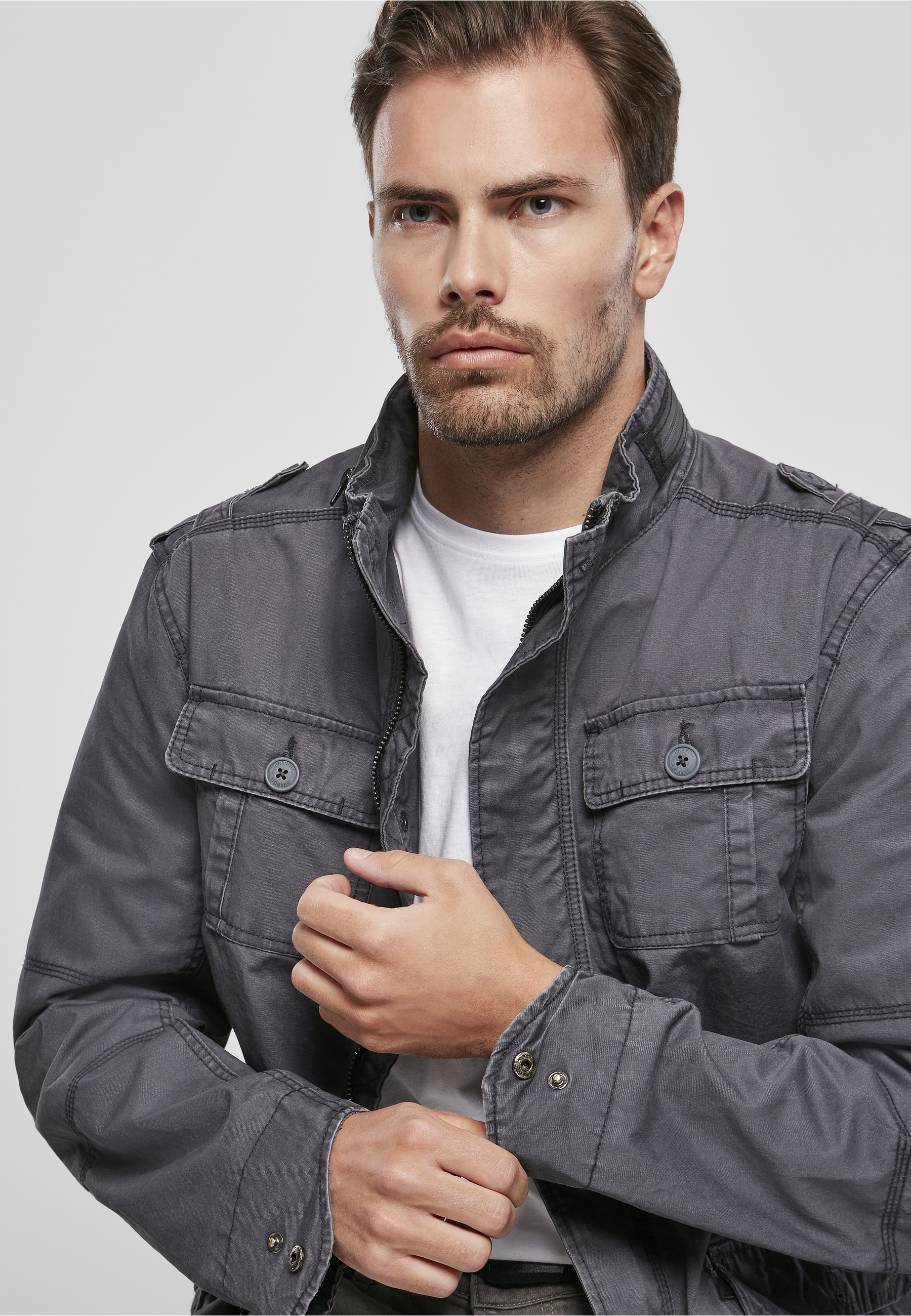 Brandit Allwetterjacke »Brandit Herren Britannia Jacket« 1 Stk. tlg. ohne Kapuze