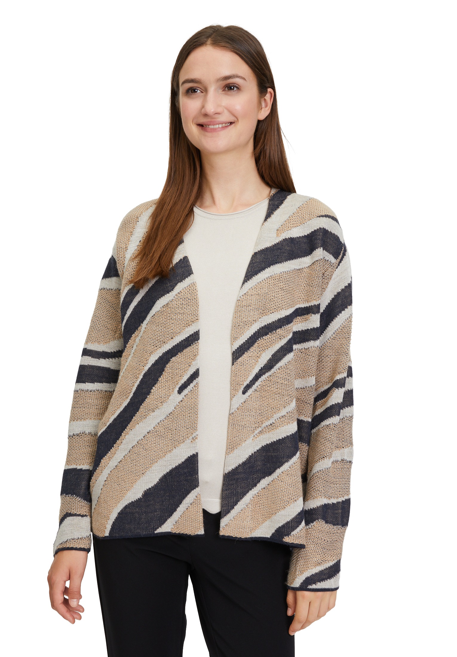 Betty Barclay Strickjacke "Betty Barclay Strick-Cardigan langarm", Jacquard