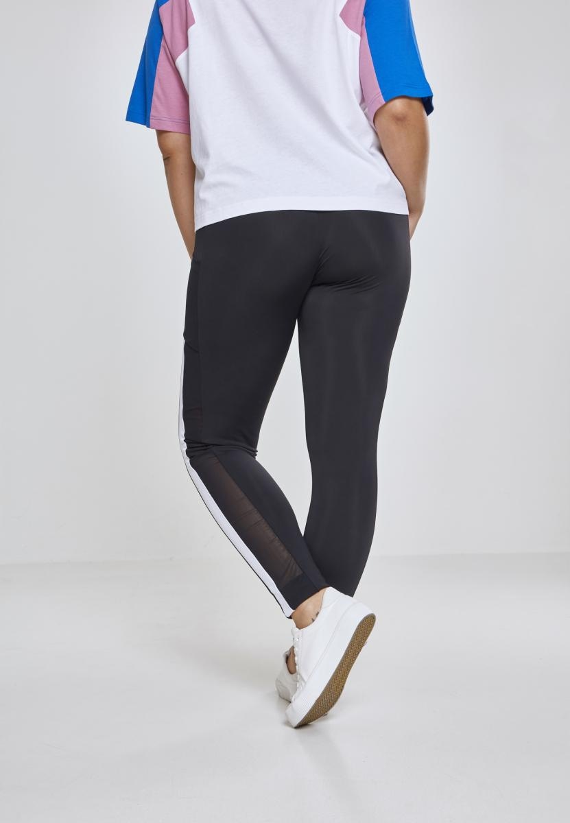 URBAN CLASSICS Leggings »Urban Classics Damen Ladies Tech Mesh Striped Pocket Leggings«, (1 tlg.)