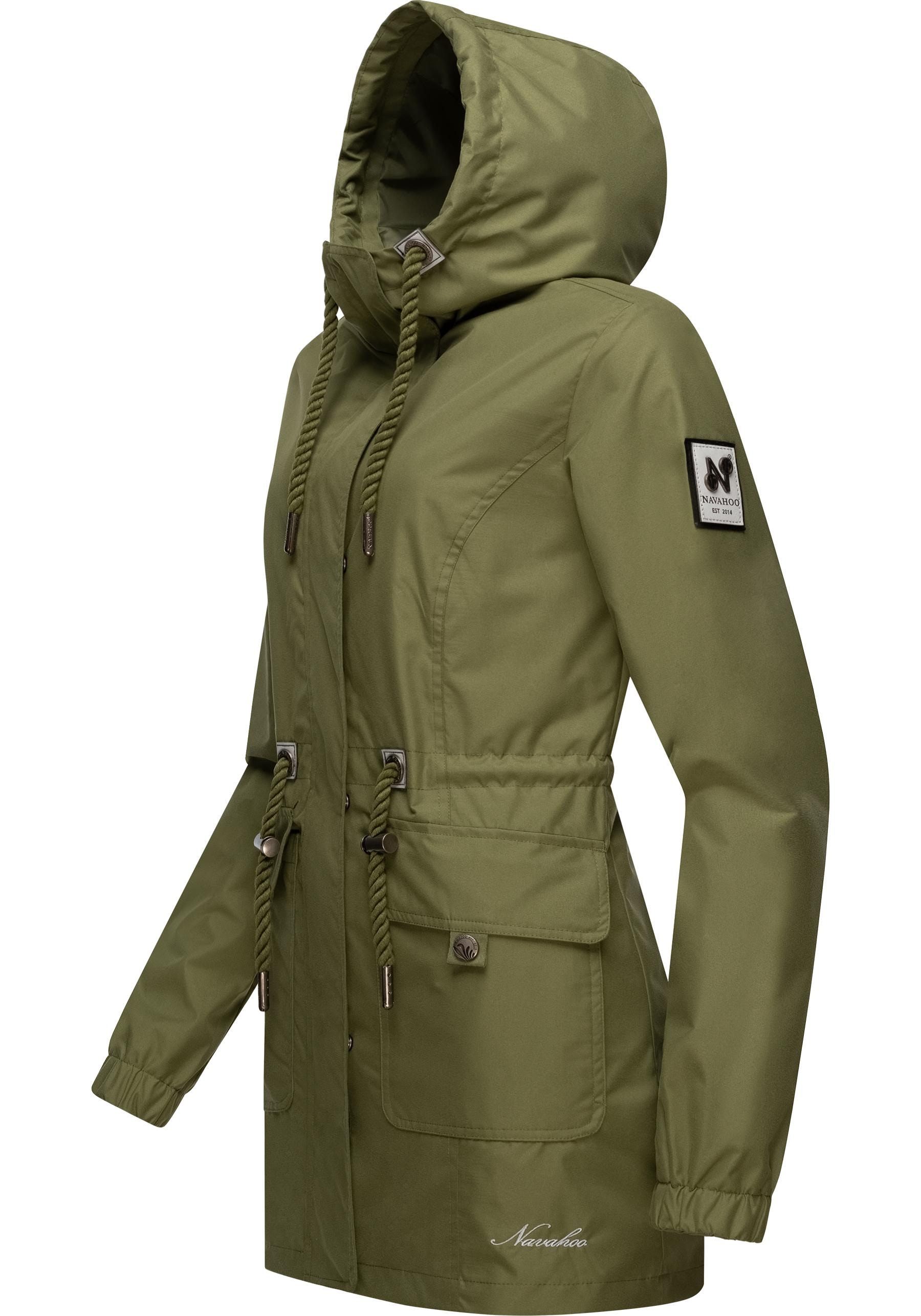 Navahoo Outdoorjacke »Neophee«, mit Kapuze, Damen Übergangs Parka aus recycelten Materialien