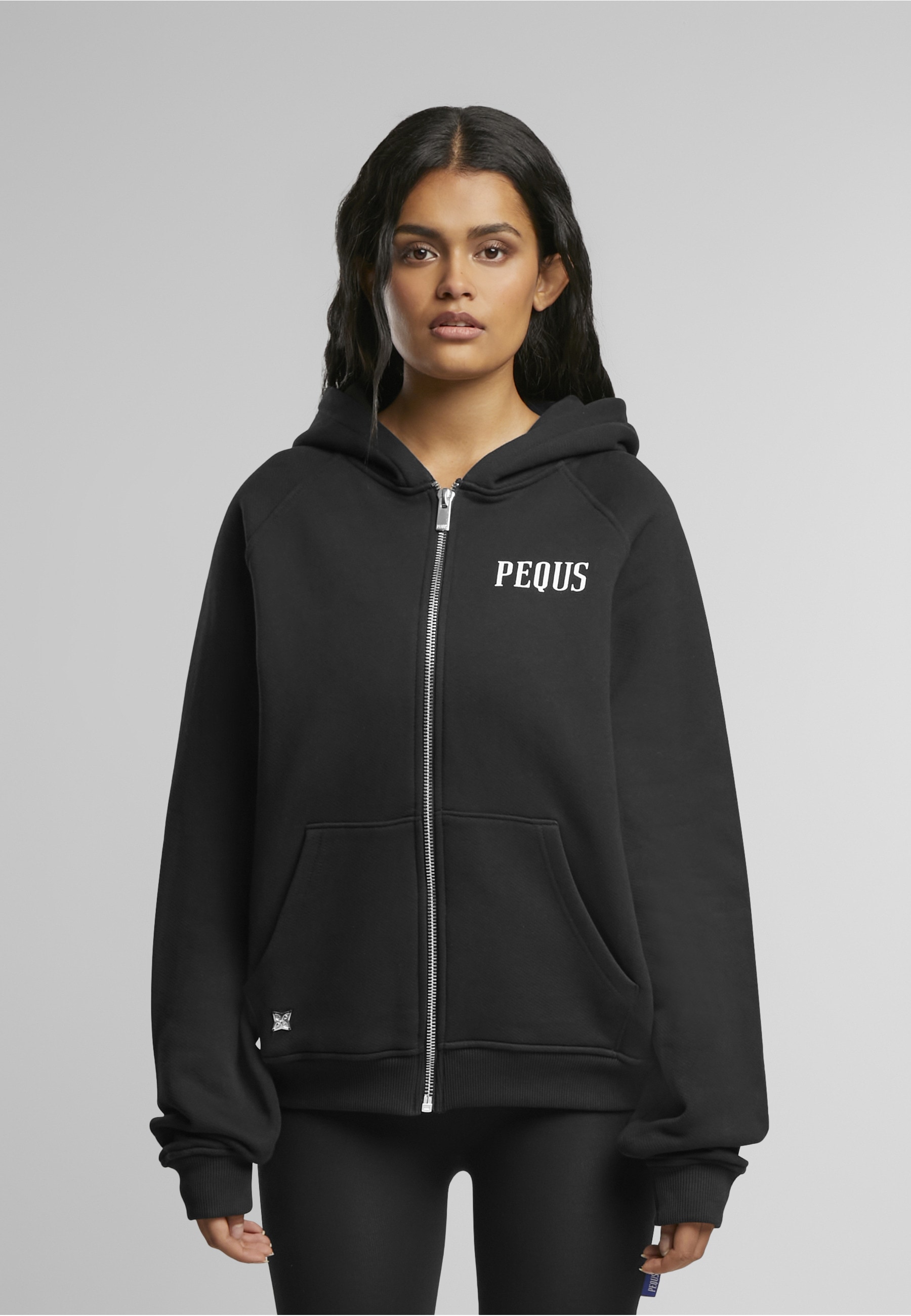 PEQUS Sweatjacke »PEQUS PEQUS Rhinestone Art Gallery Zip-Hoodie«