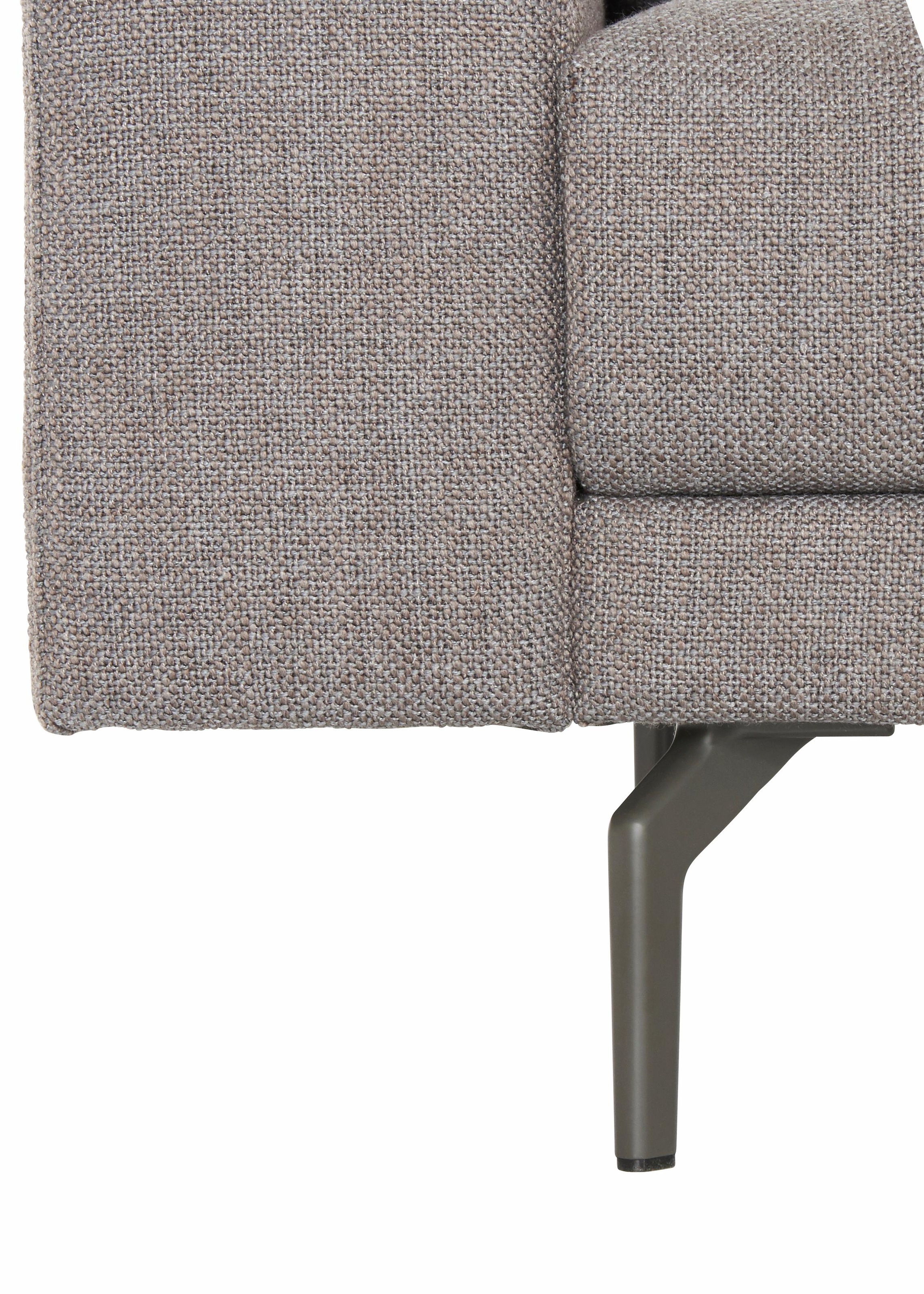 Creation BY ROLF BENZ Sessel »CR.450, Designsessel, Loungesessel«, Armlehne breit niedrig, Alugussfüße in umbragrau, Breite 120 cm