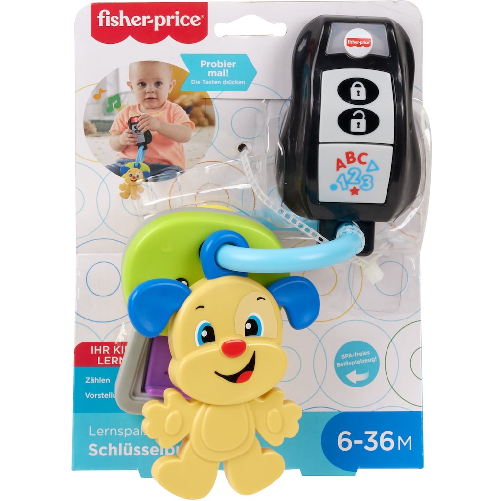 Fisher-Price® Lernspielzeug »Lernspaß Schlüsselbund«, mit Licht- und Soundfunktion