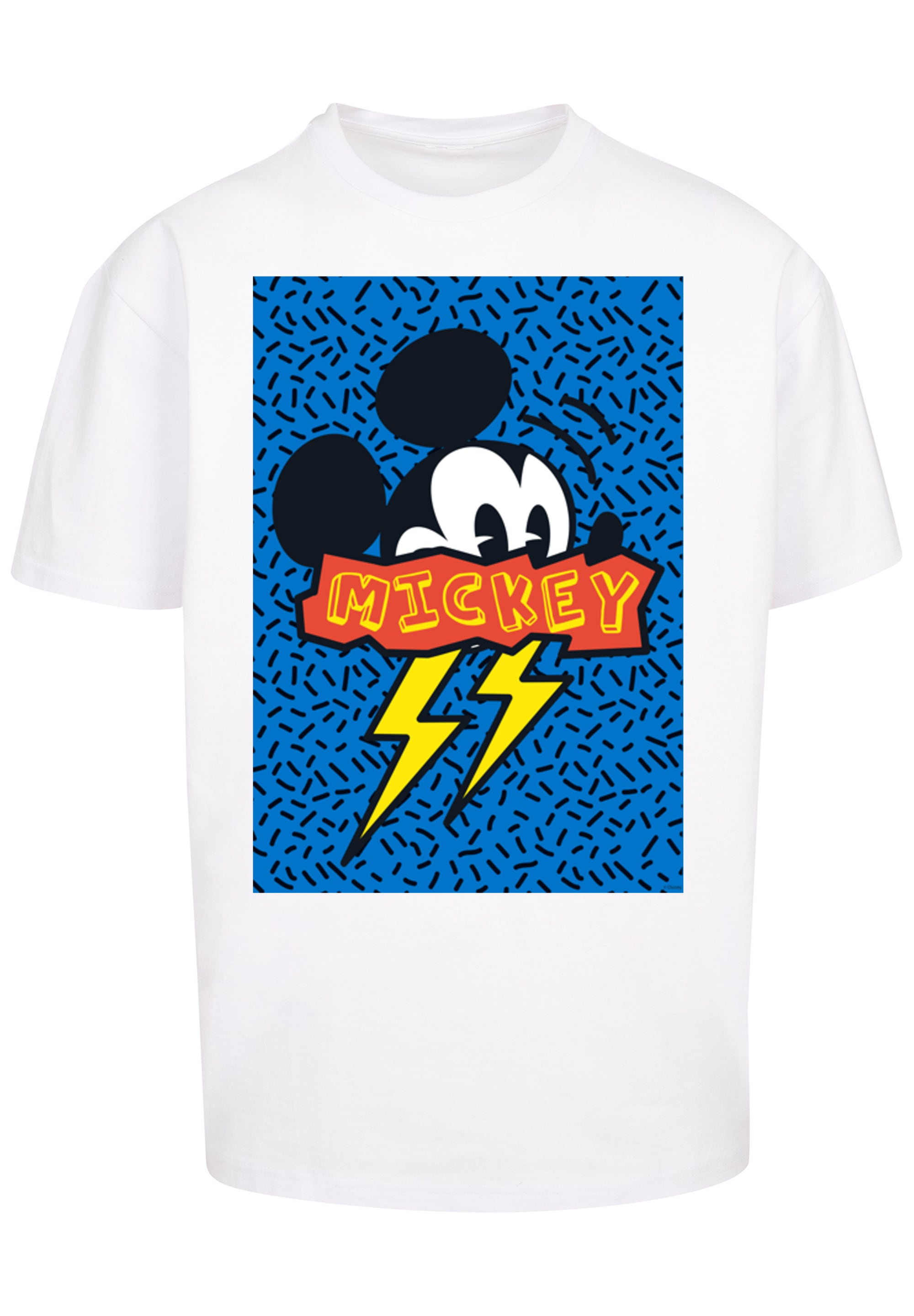 F4NT4STIC T-Shirt »Disney Mickey Mouse 90s Flash«, Print