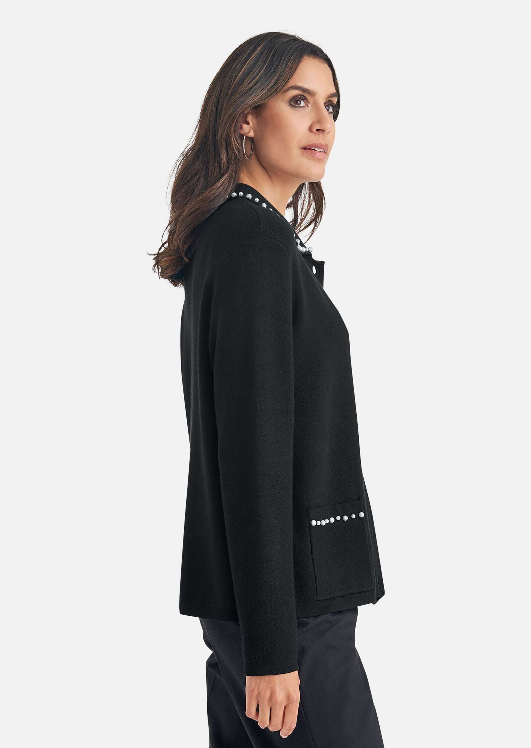 MADELEINE Strickjacke »Strickjacke Strickjacke mit Zierperlen«