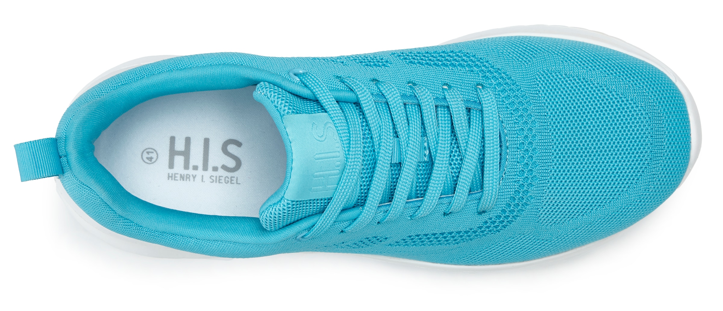 H.I.S »Schnürschuh, Halbschuh, Freizeitschuh, Schnürhalbschuh«  NEU Turnschuh im sportiven Look aus luftigem Mesh-Material VEGAN