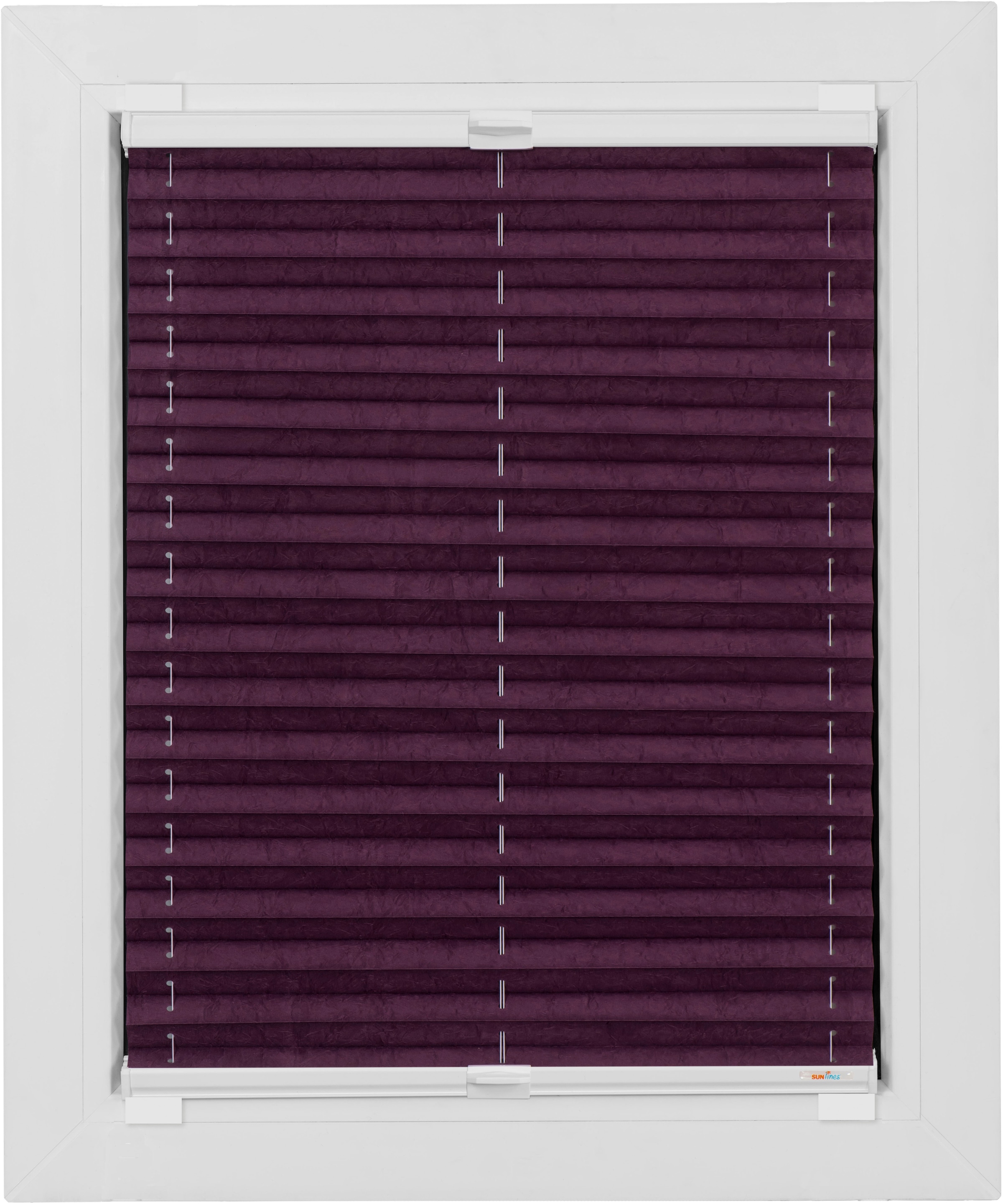 sunlines Plissee "Start-up Style Crush" blickdicht ohne Bohren verspannt ge günstig online kaufen