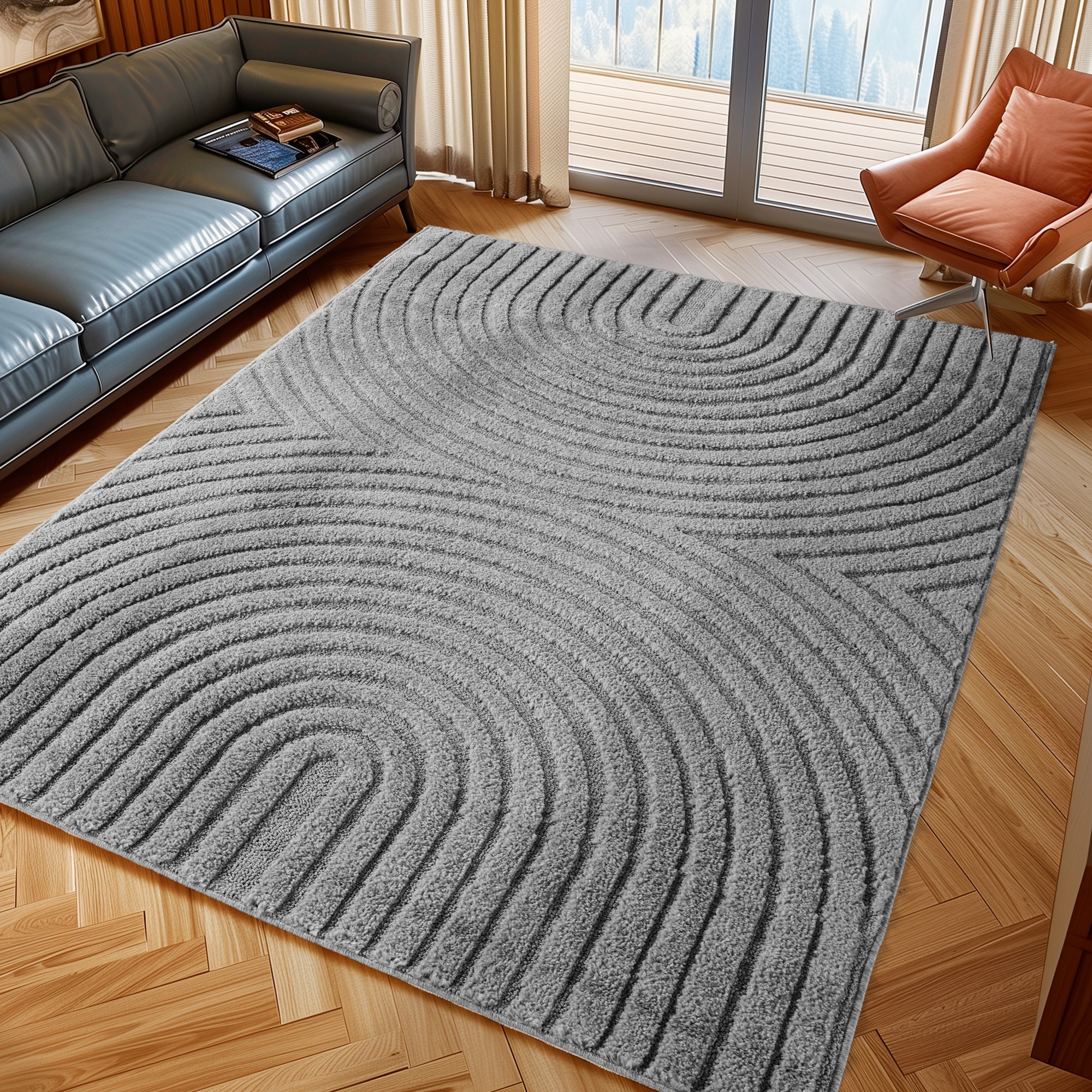 Ayyildiz Teppiche Teppich "ART 1122, auch als Läufer und in Rund erhältlich" rechteckig 8 mm Höhe Boho Design, 3D Optik, Struktur Hoch Tief, skandinavisch, Wohnzimmer