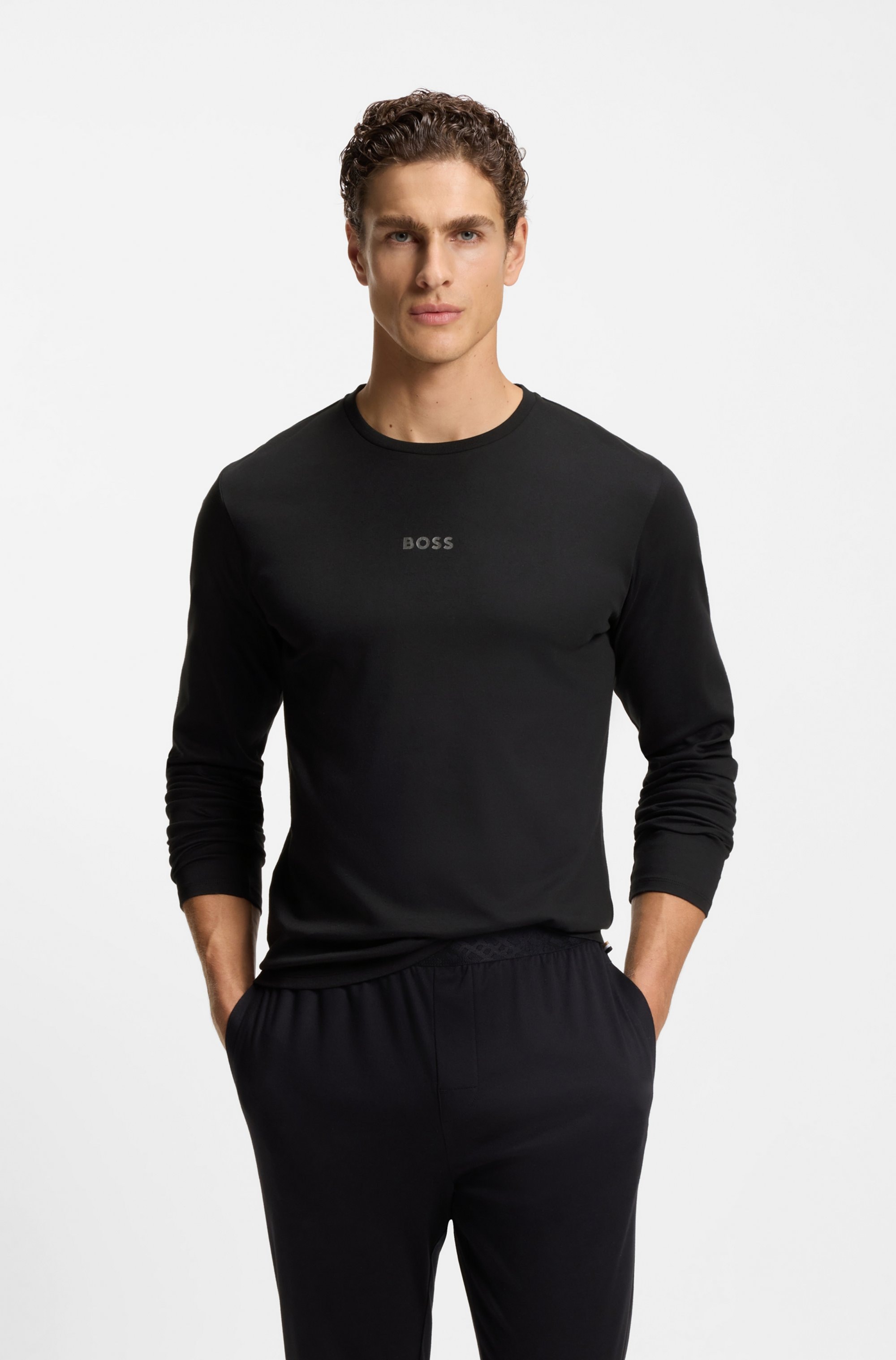 BOSS Pyjama "Xmas Long Set" Neuheit, mit dezentem Logo, normale Passform günstig online kaufen