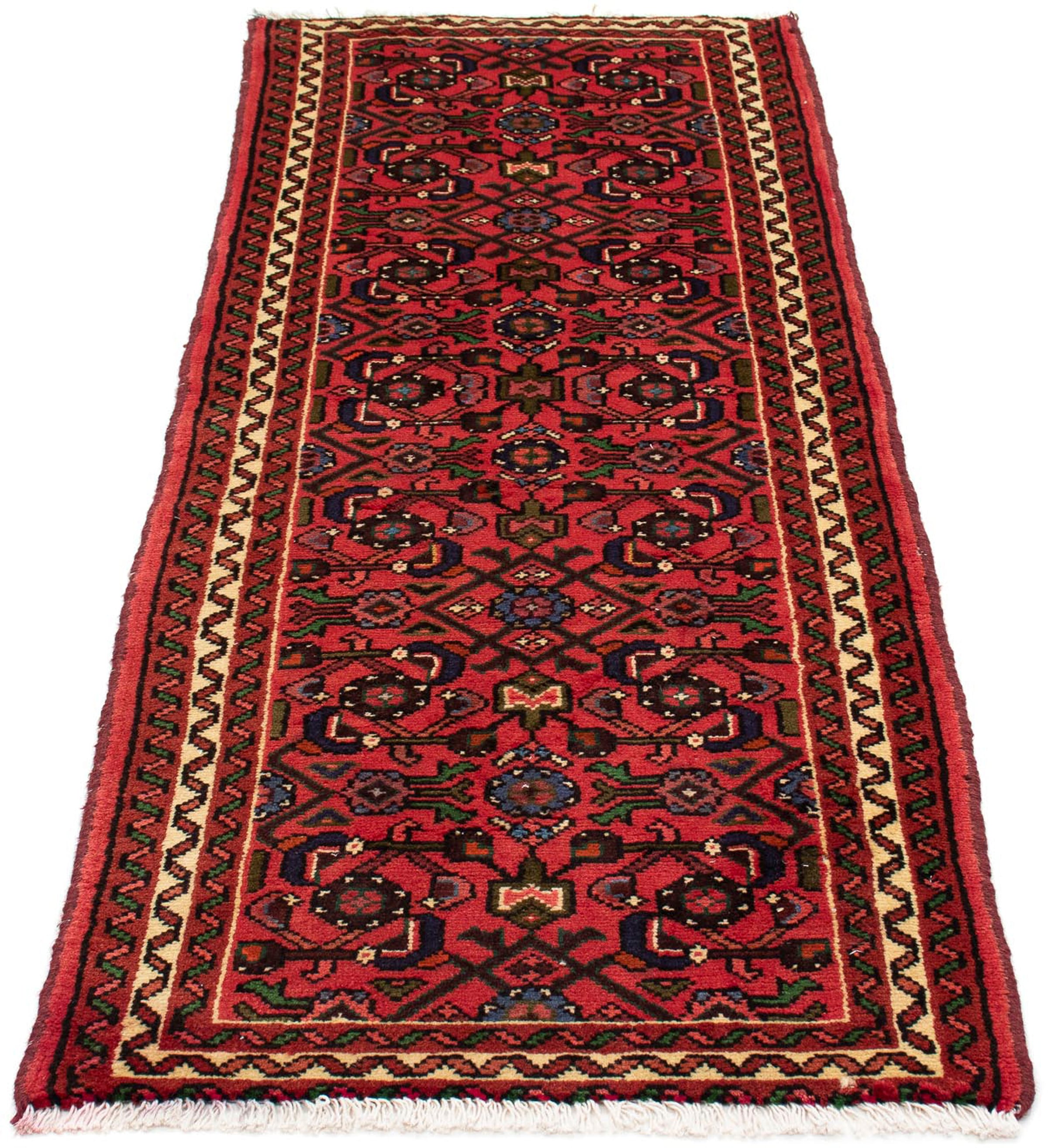 morgenland Orientteppich "Perser - Nomadic - 188 x 65 cm - dunkelrot", rechteckig, 10 mm Höhe, Wohnzimmer, Handgeknüpft,