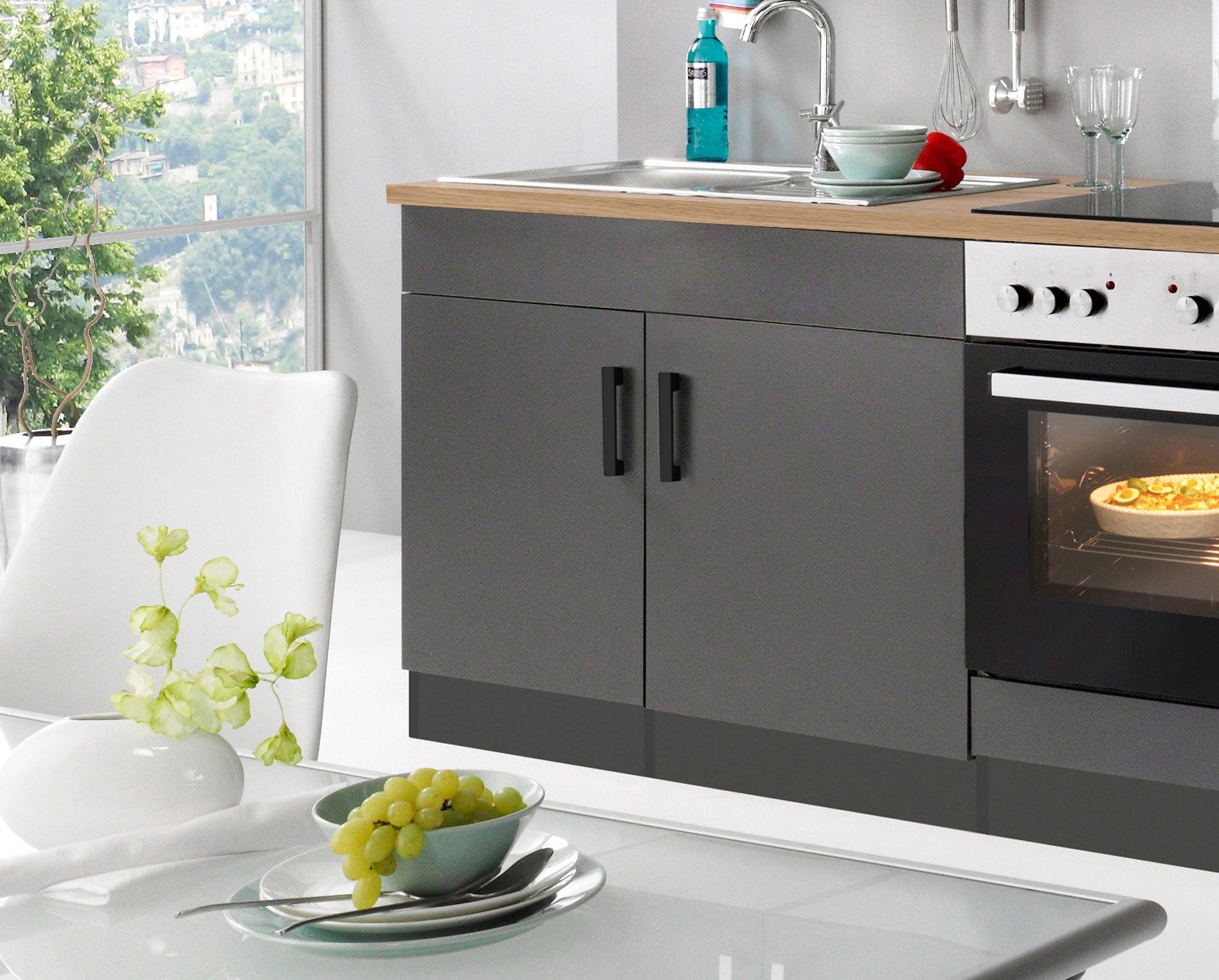 KOCHSTATION Spülenschrank »KS-Toronto, Breite 100 cm«