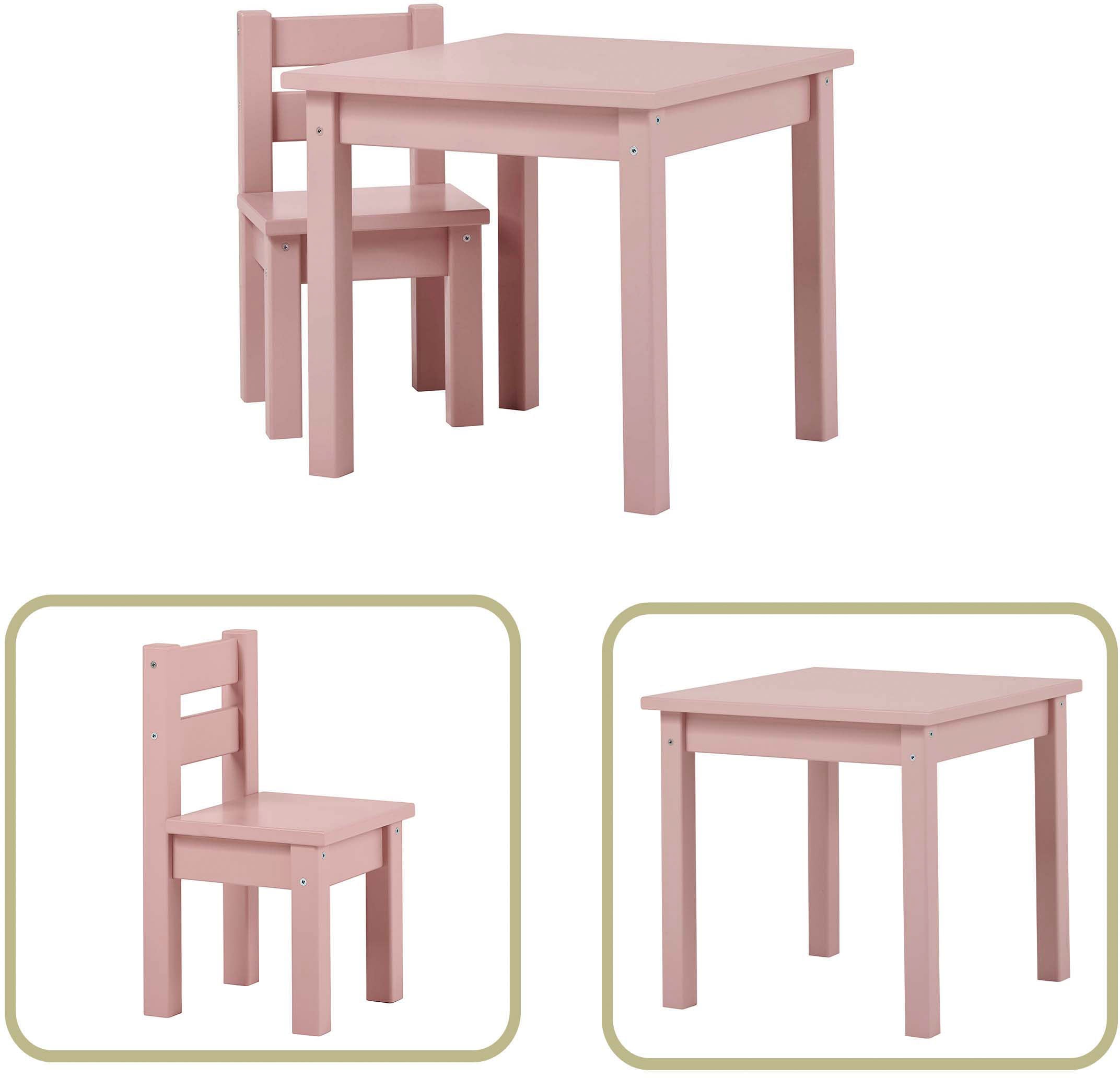 Hoppekids Kindersitzgruppe "MADS Kindersitzgruppe" Set, 1 Tisch, 1 Stuhl, 2 günstig online kaufen
