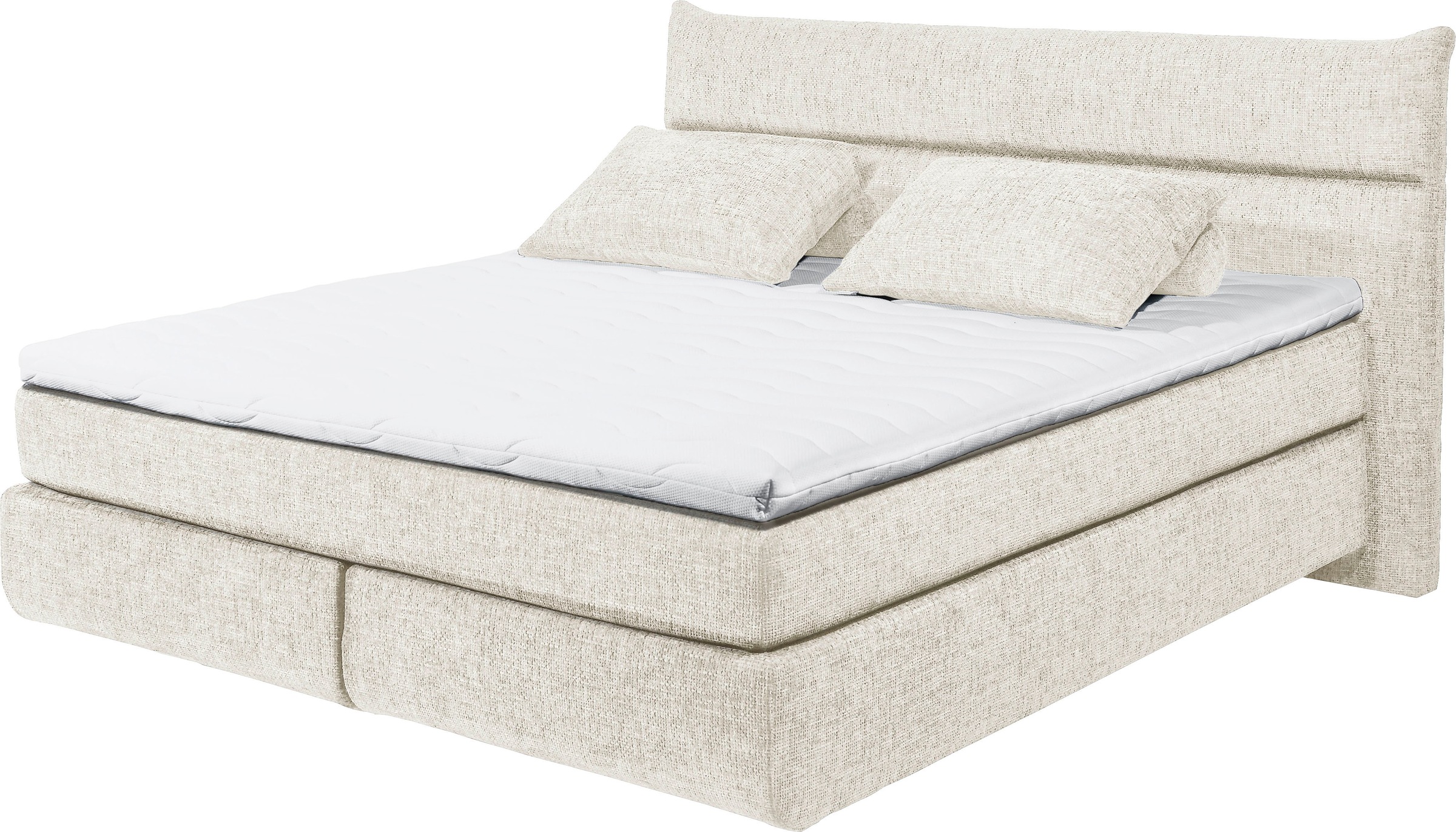 ED EXCITING DESIGN Boxspringbett »Zandvoort«, mit Wendematratze, 180x200cm