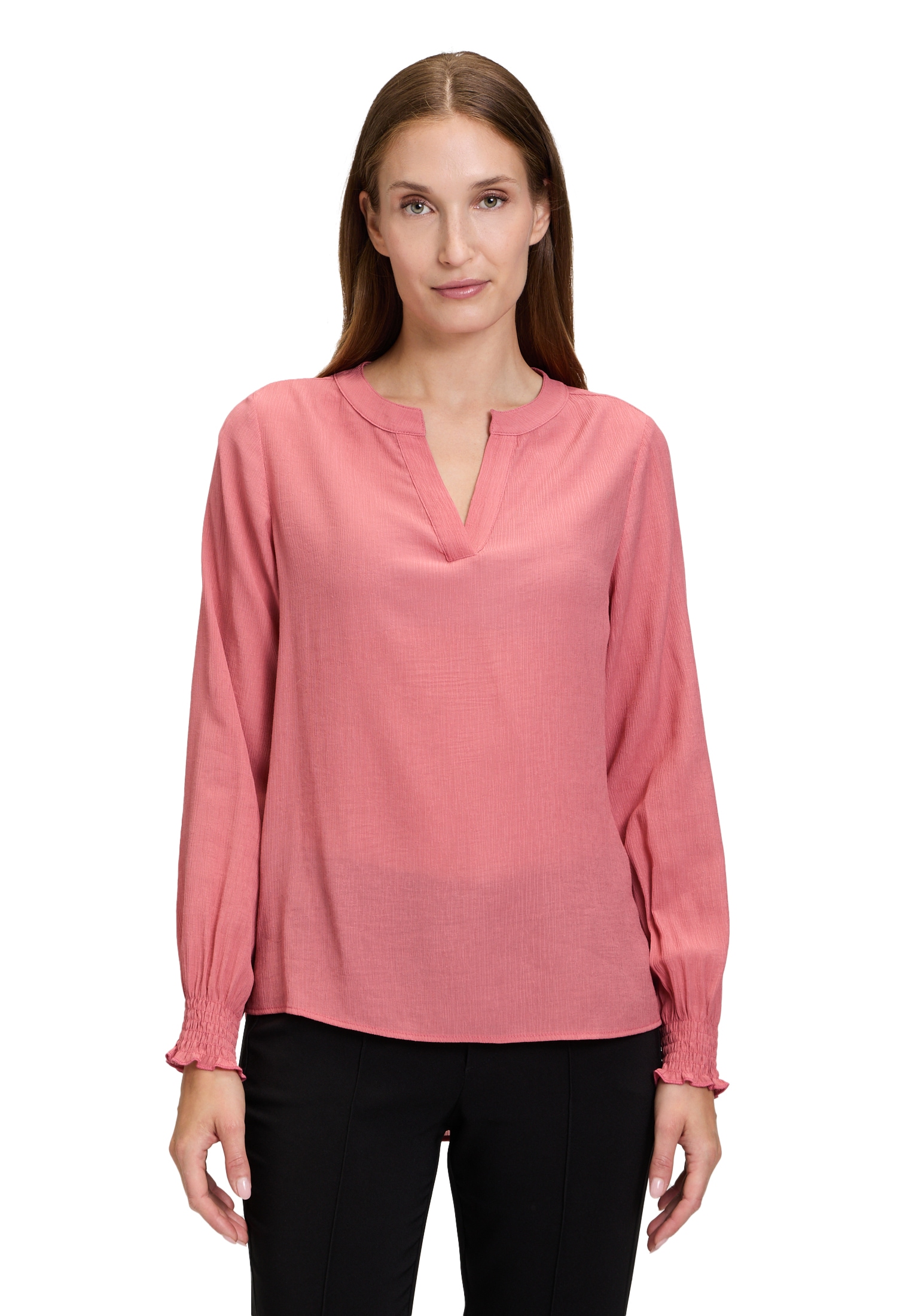 Cartoon Schlupfbluse "Cartoon Damen Casual-Bluse mit Raffung" günstig online kaufen