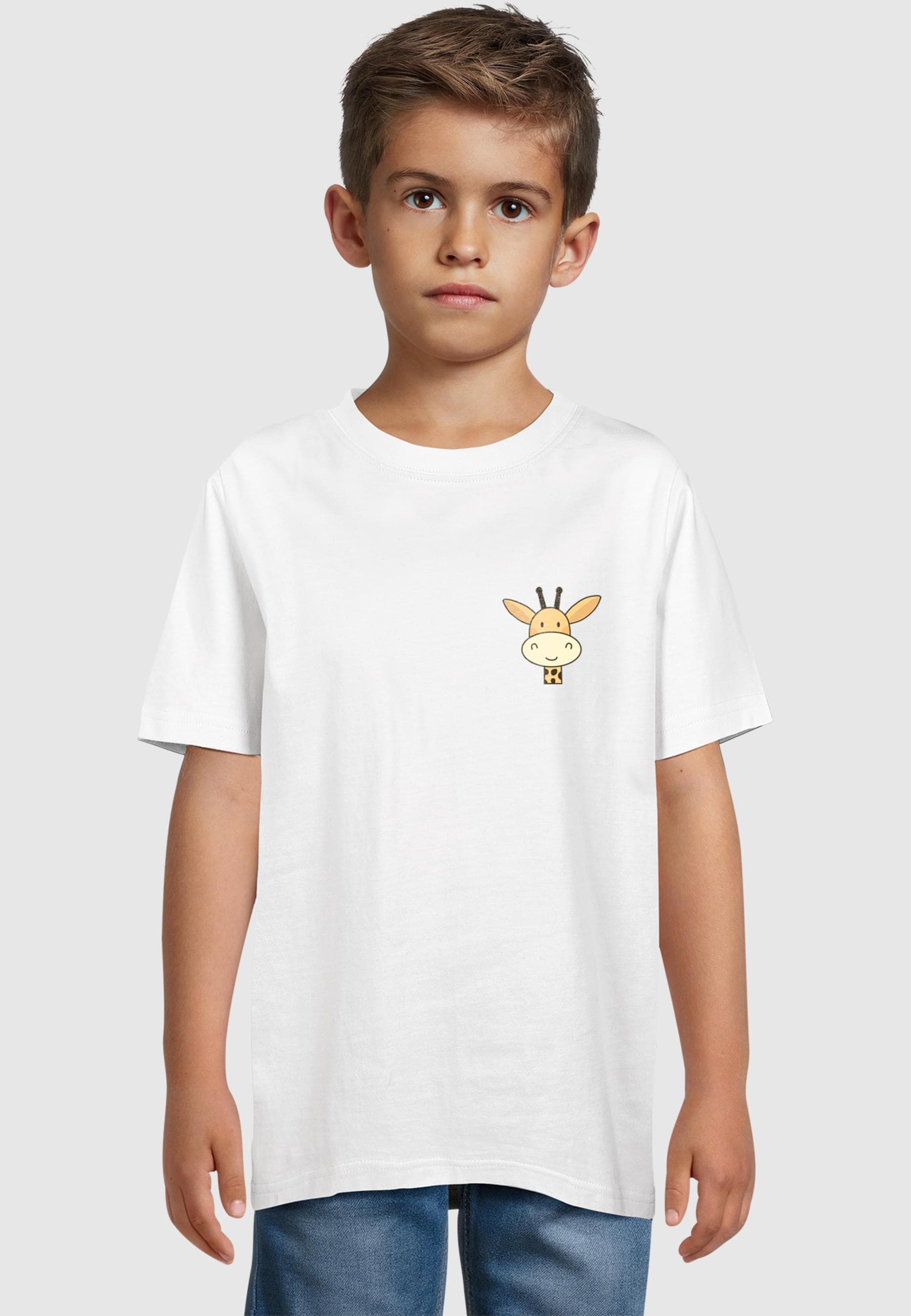 Merchcode T-Shirt »Merchcode Kids Giraffe - Basic T-Shirt«, (1 tlg.)