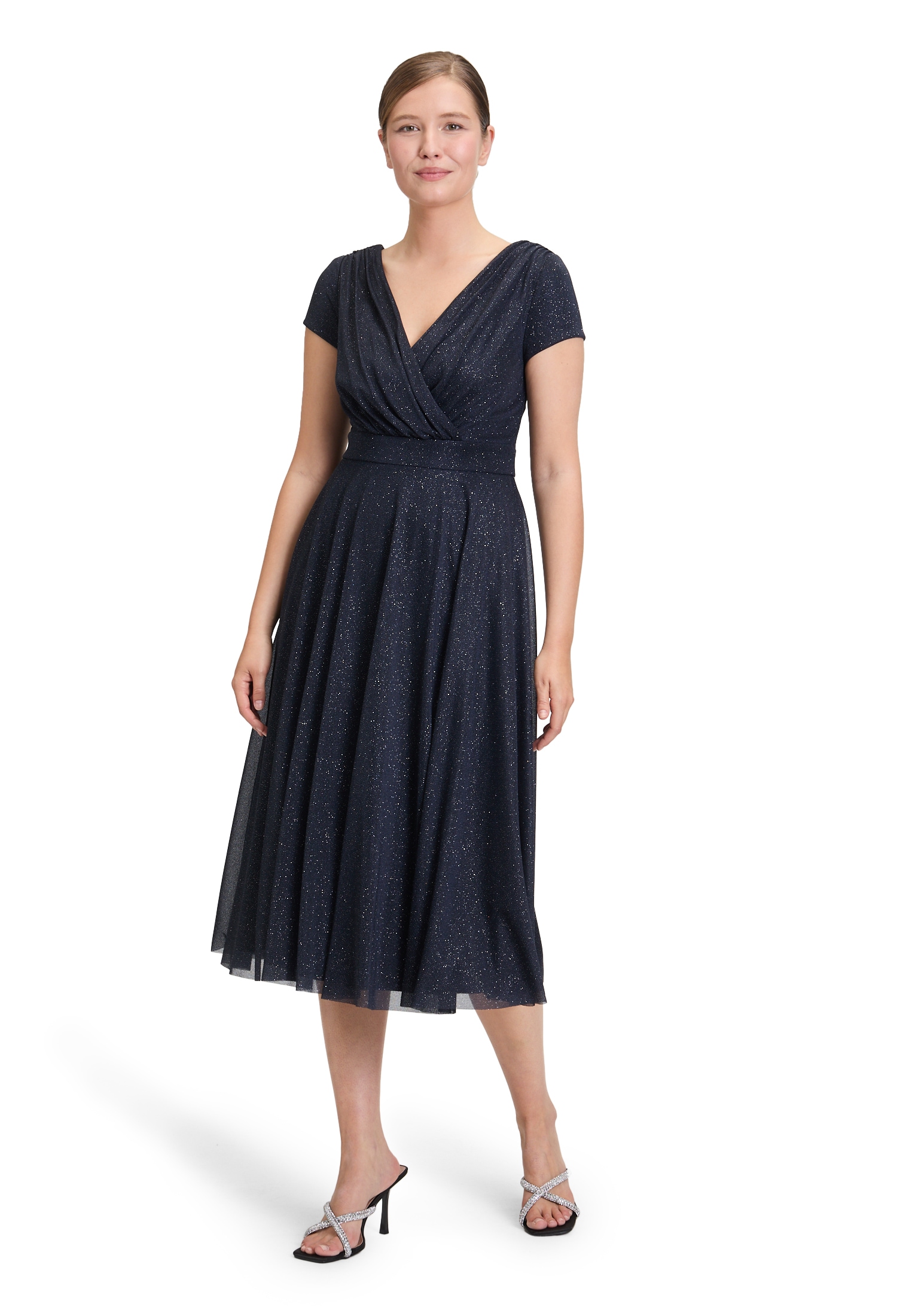 Vera Mont Cocktailkleid "Vera Mont Damen Cocktailkleid im Glitzer-Look", St günstig online kaufen