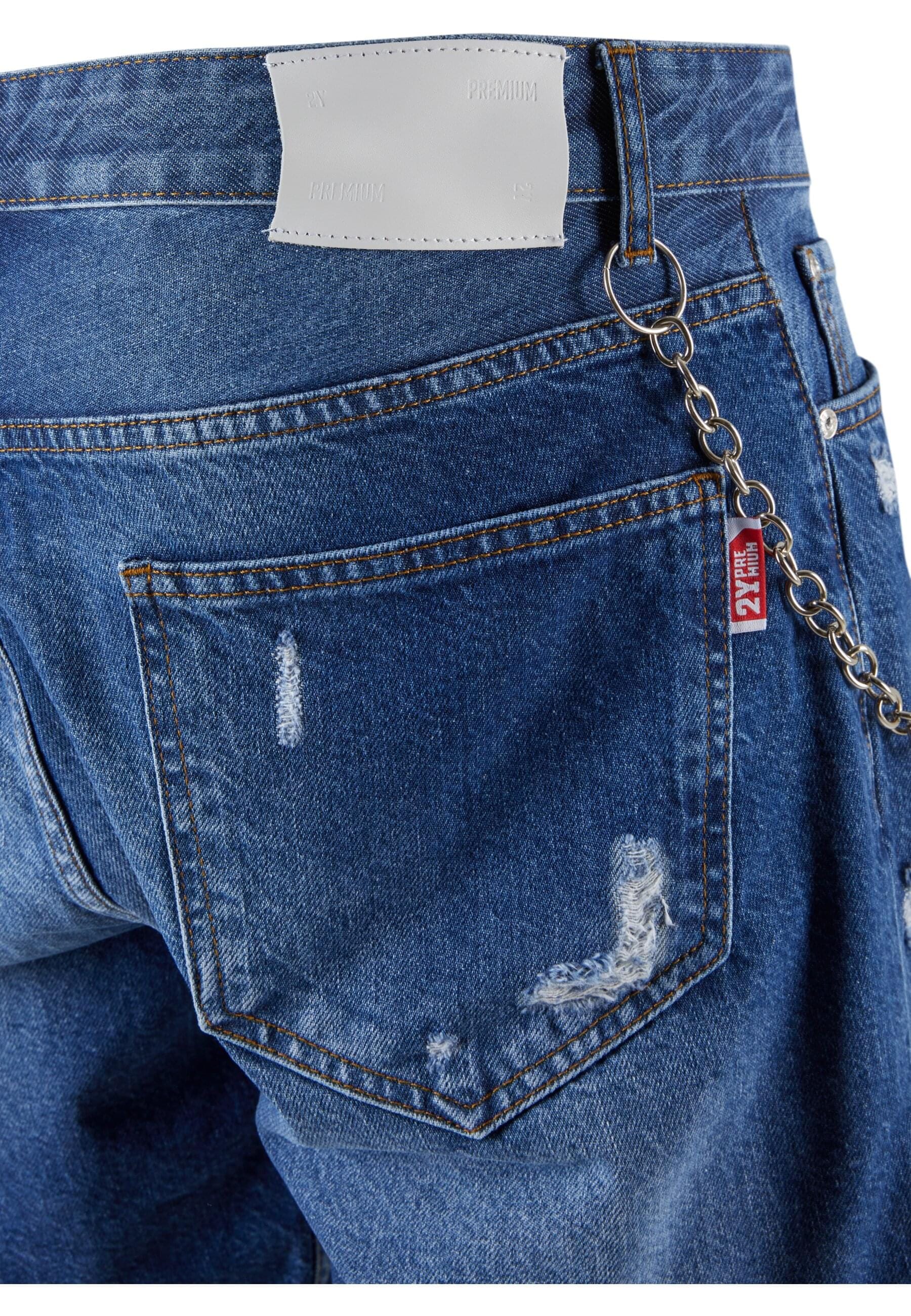 2Y Studios Shorts »2Y Studios Herren 2Y Jeans Shorts«