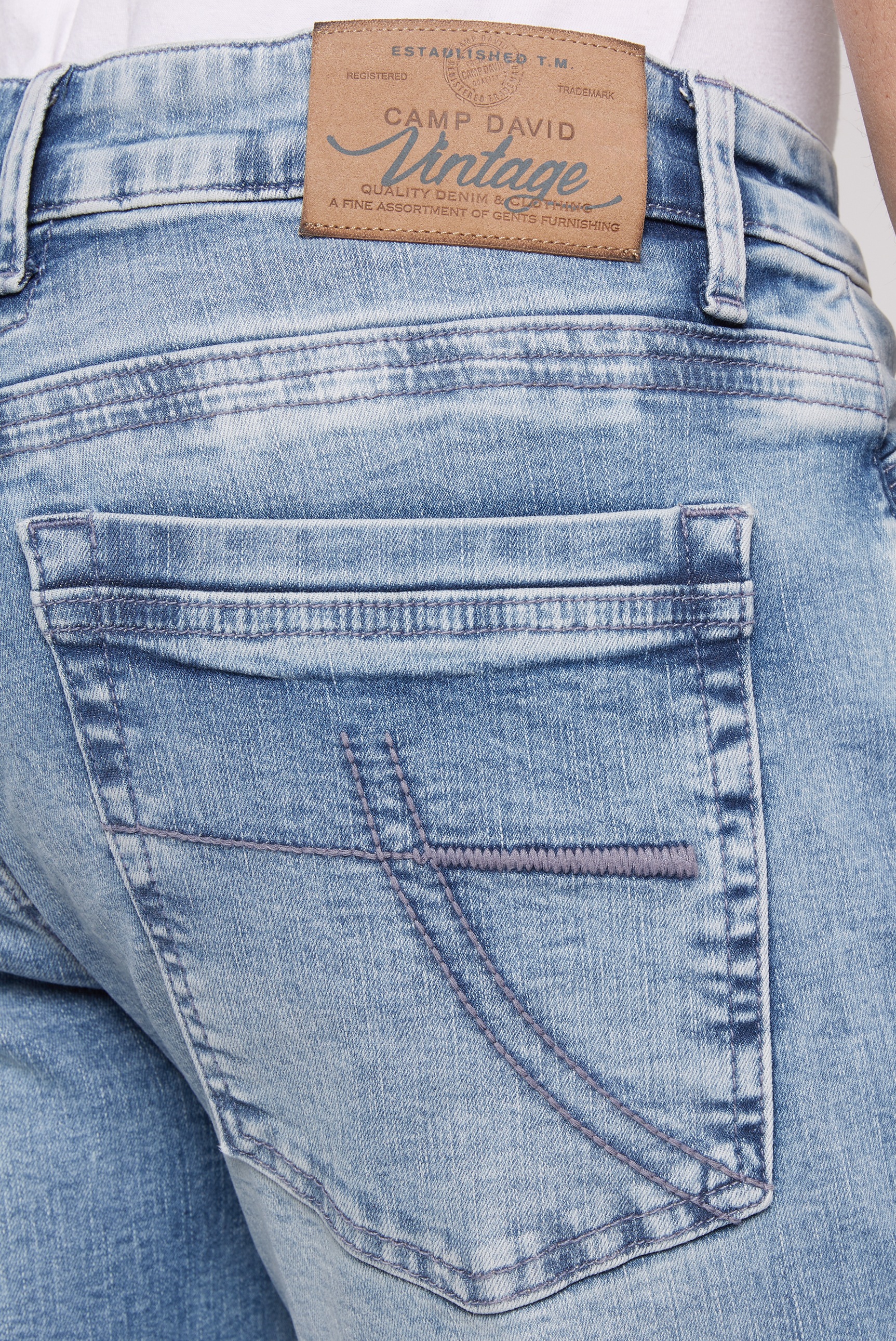CAMP DAVID Slim-fit-Jeans, mit normaler Leibhöhe