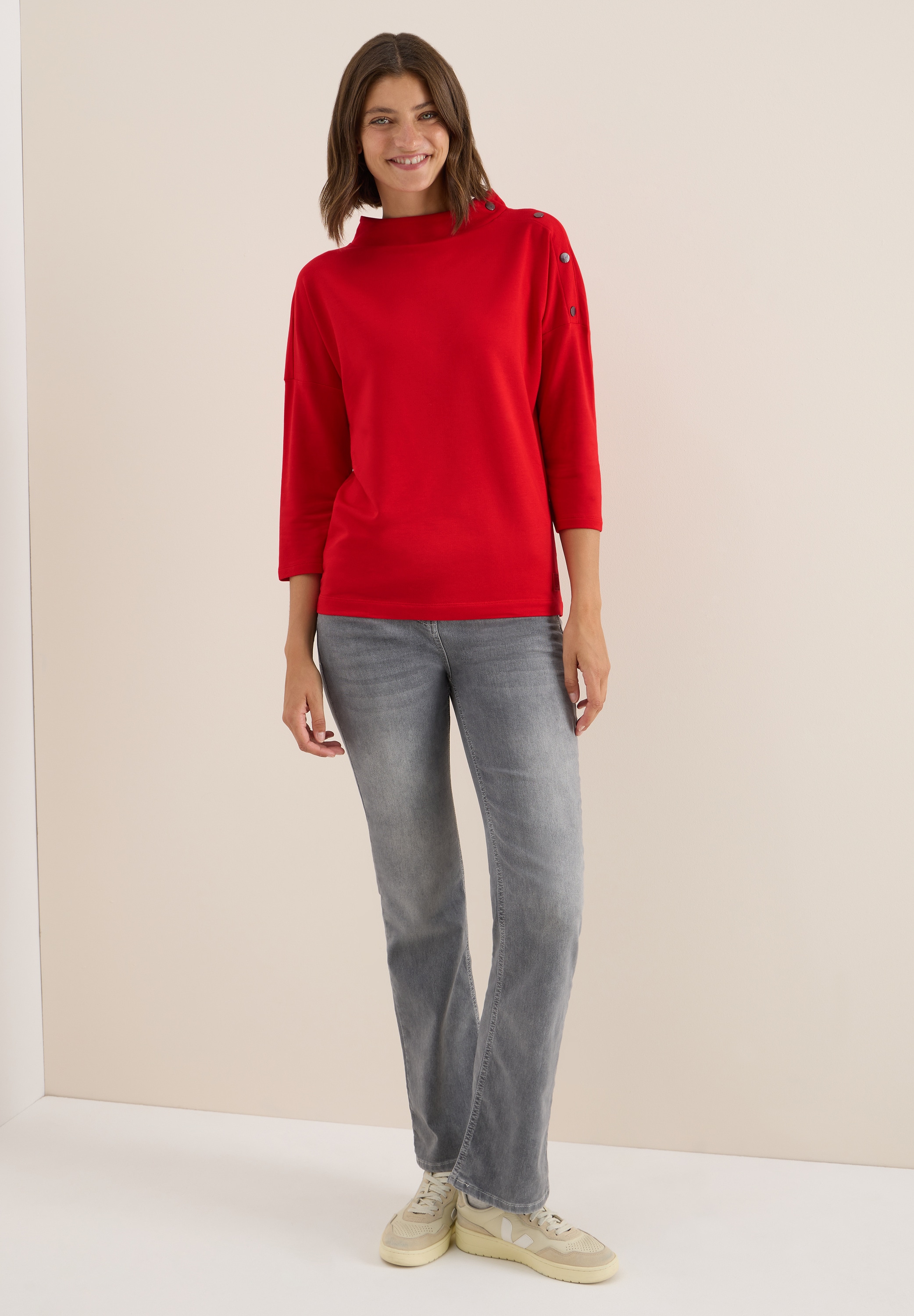 Cecil Langarmshirt, im soften Baumwoll-Mix