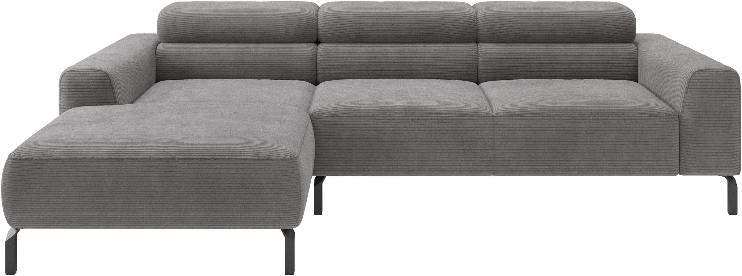 Home affaire Ecksofa "Ecksofa, L-Form, incl. Kopfteilverstellung, Breite 258 cm" wahlweise elektrische Sitztiefenverstellung
