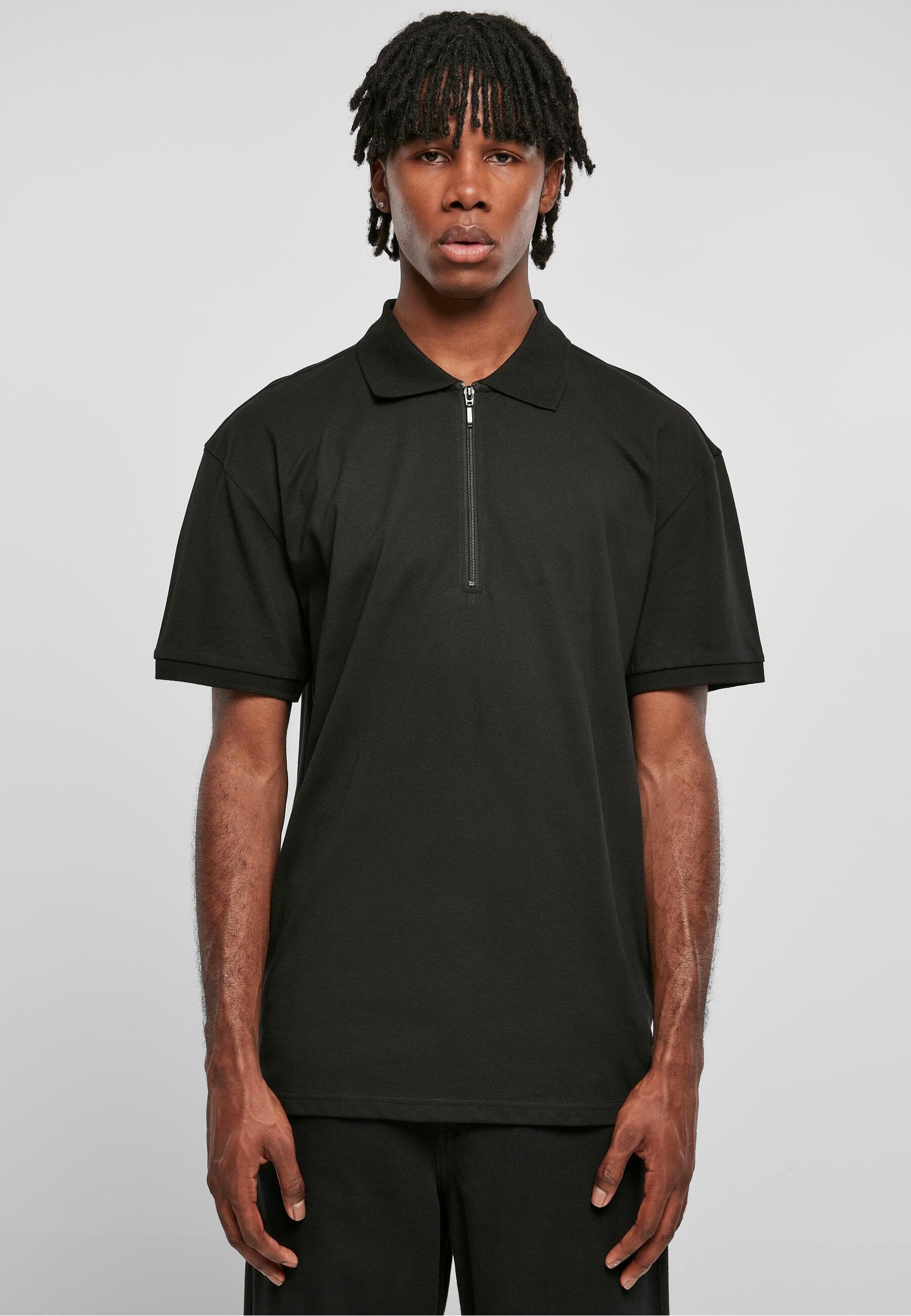 URBAN CLASSICS Poloshirt »Urban Classics Herren Oversized Zip Polo«, (1 tlg.)