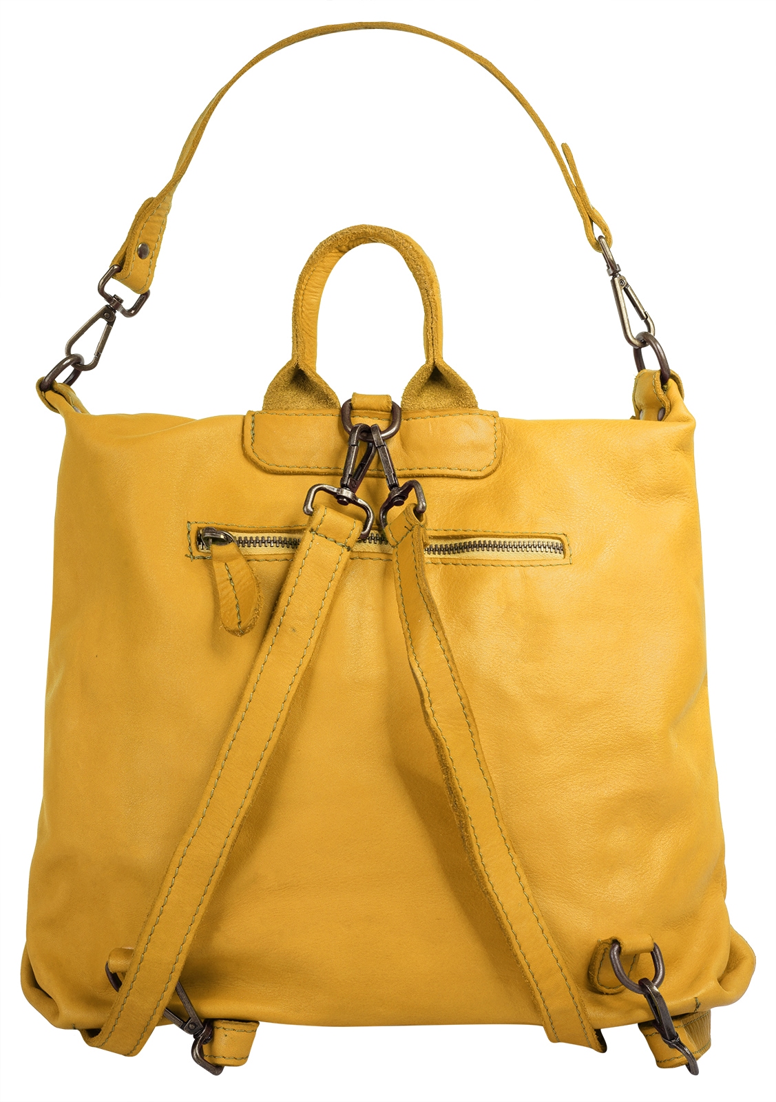 Samantha Look Cityrucksack, echt Leder, Made in Italy