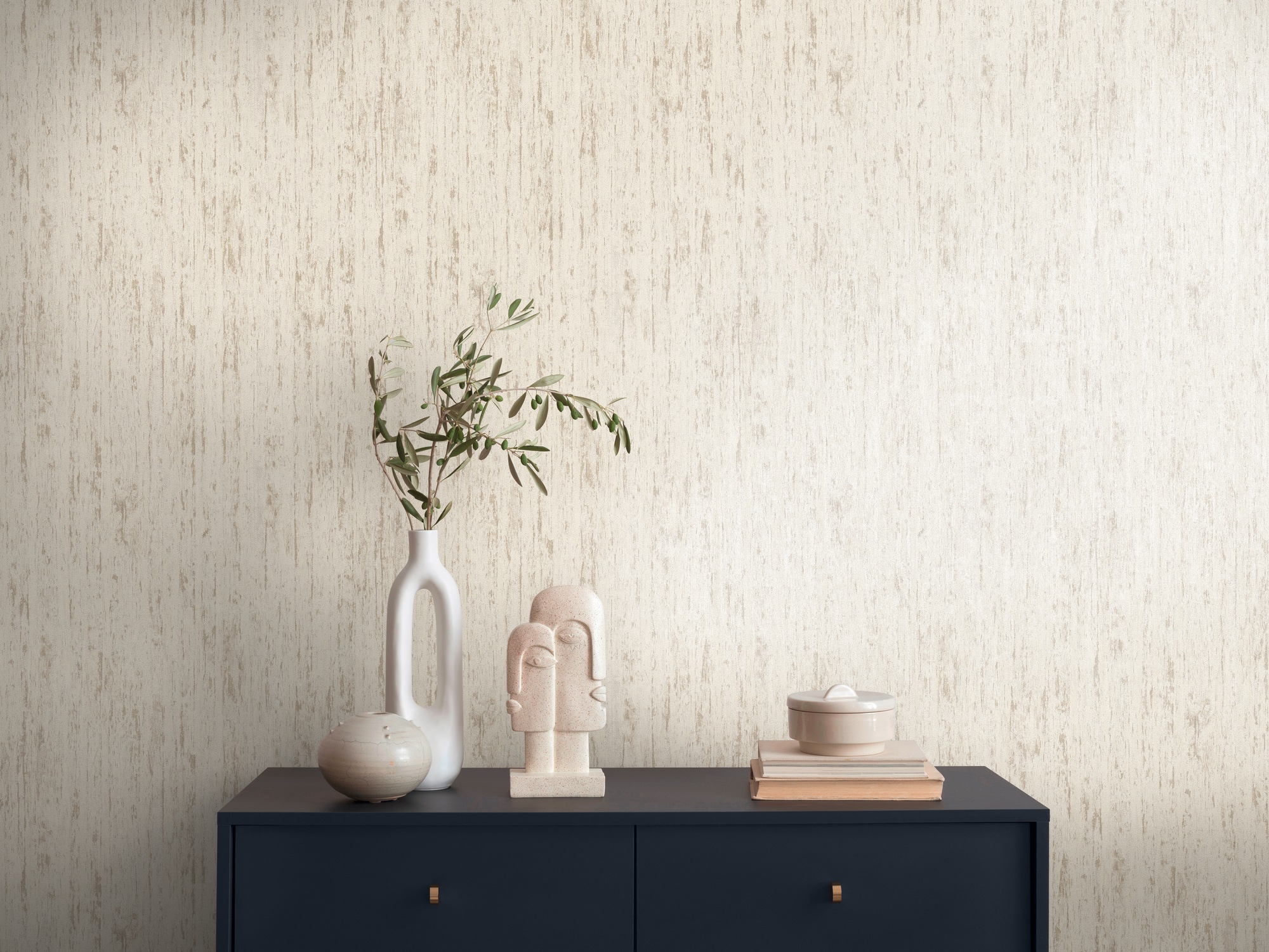 Living Walls Vliestapete "Smart Surfaces Holz-Optik Tapete Mustertapete Struktur-Optik Natur" Leicht Glänzend Strukturiert Vliestapete