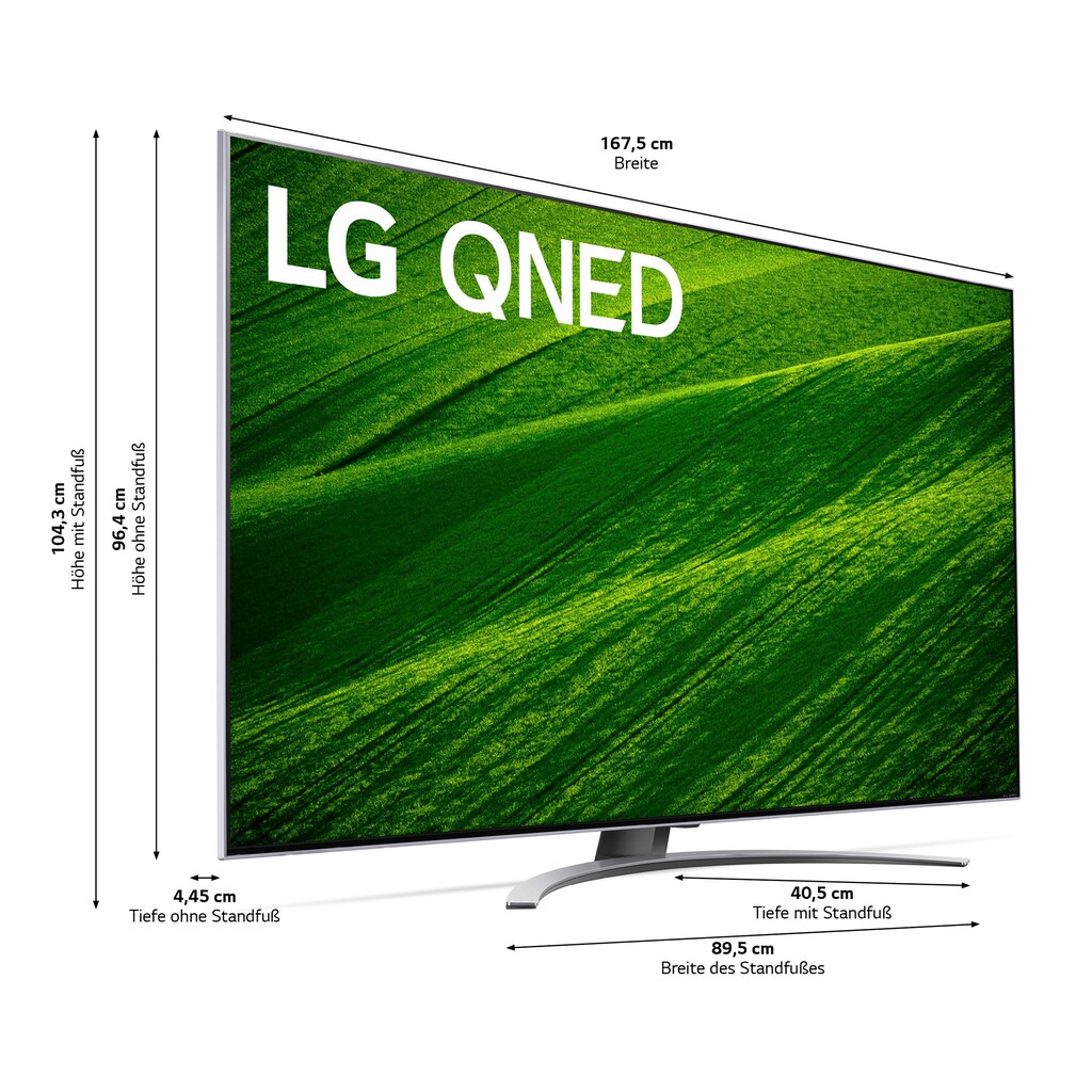 LG QNED-Fernseher »75QNED829QB«, 189 cm/75 Zoll, 4K Ultra HD, Smart-TV