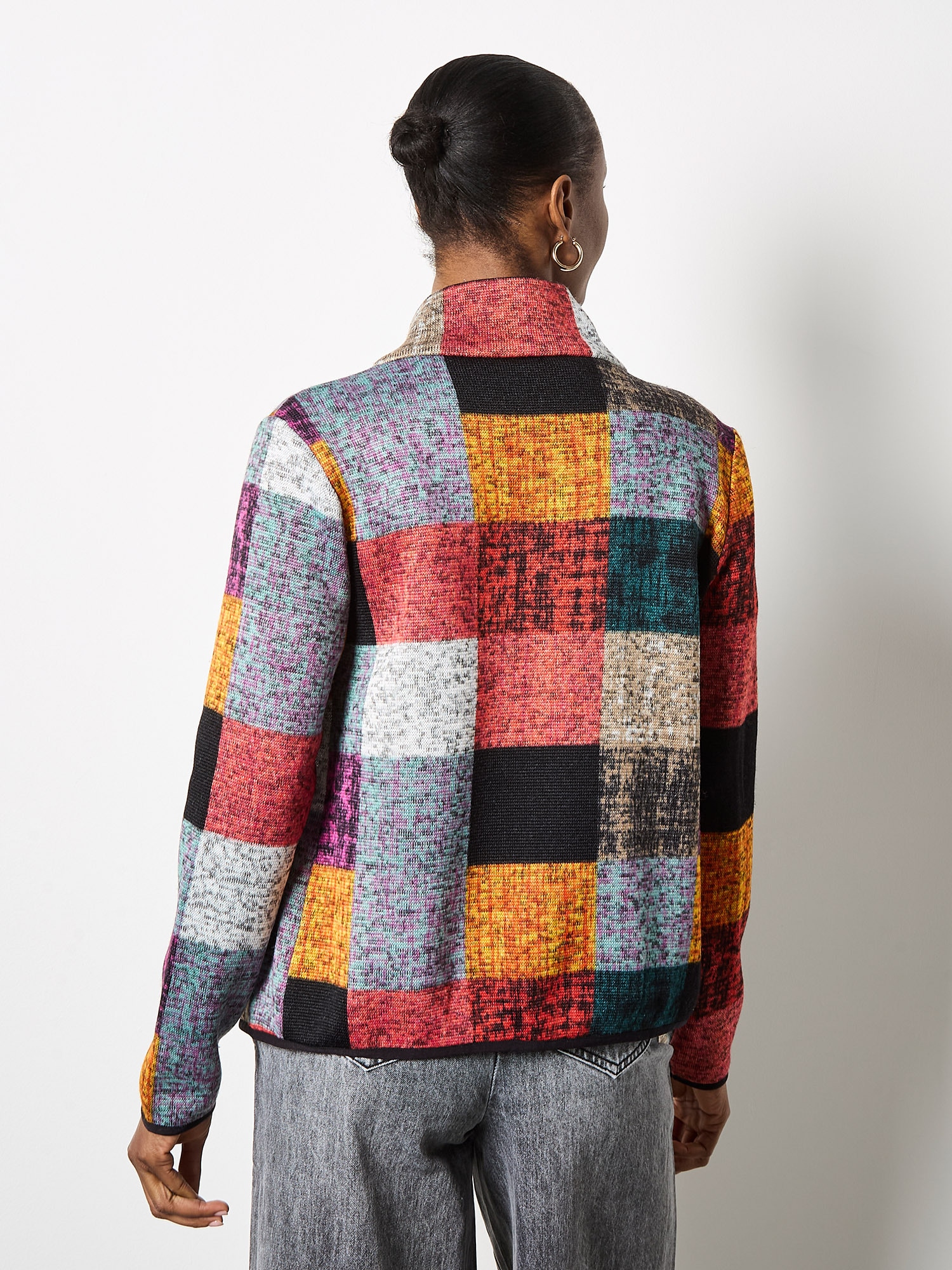 Apricot Fleecejacke »Fleecejacke« mit Karomuster