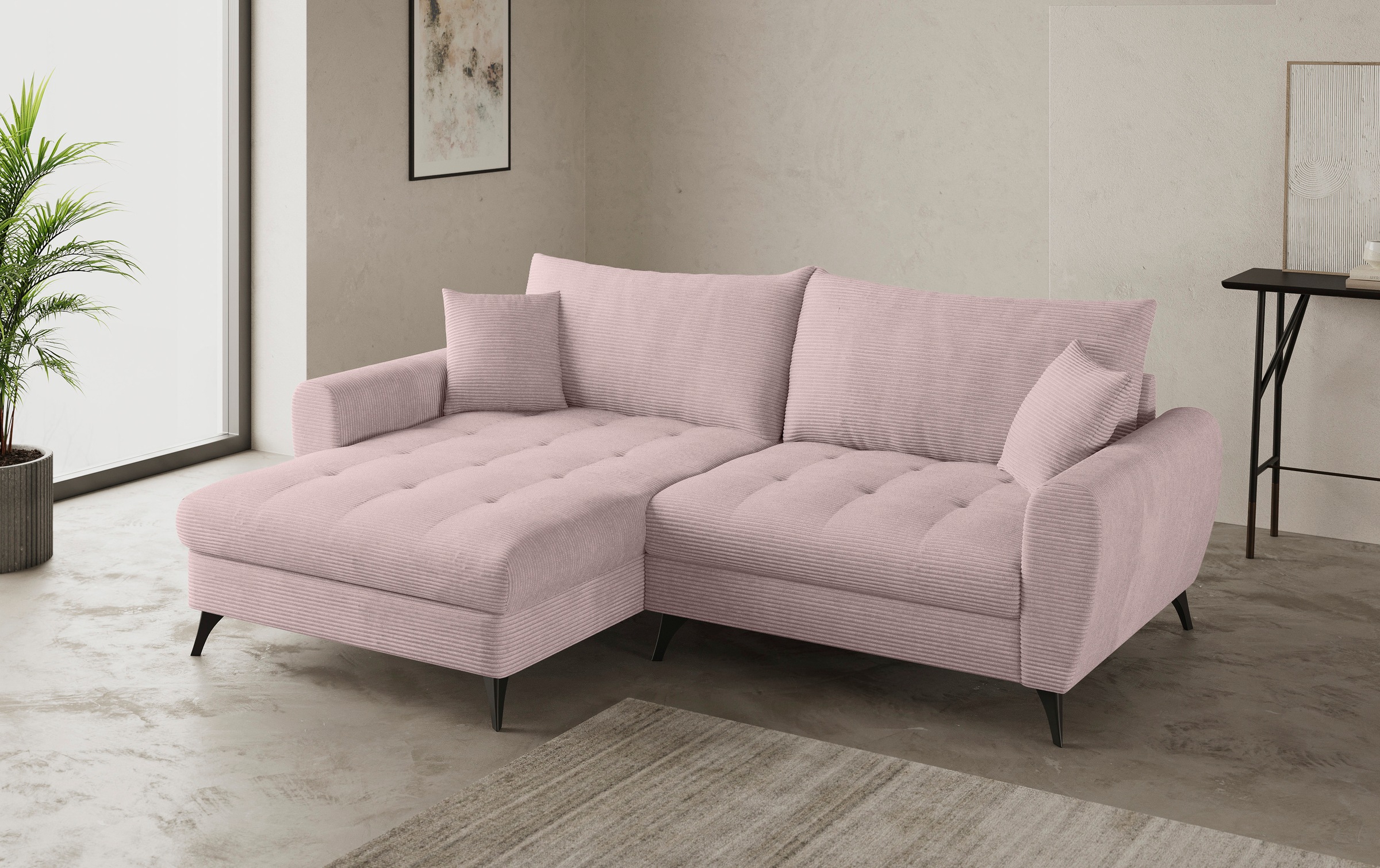 Mr. Couch Ecksofa »Blackburn II, L-Form«, Mit Kaltschaumpolsterung bis 140 kg belastbar