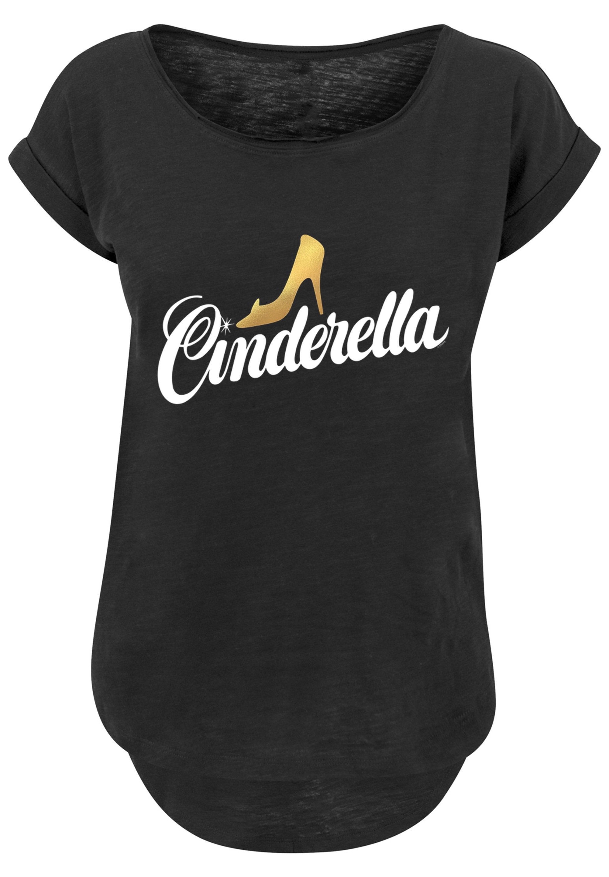 F4NT4STIC T-Shirt »Cinderella Aschenputtel Shoe Logo« Print