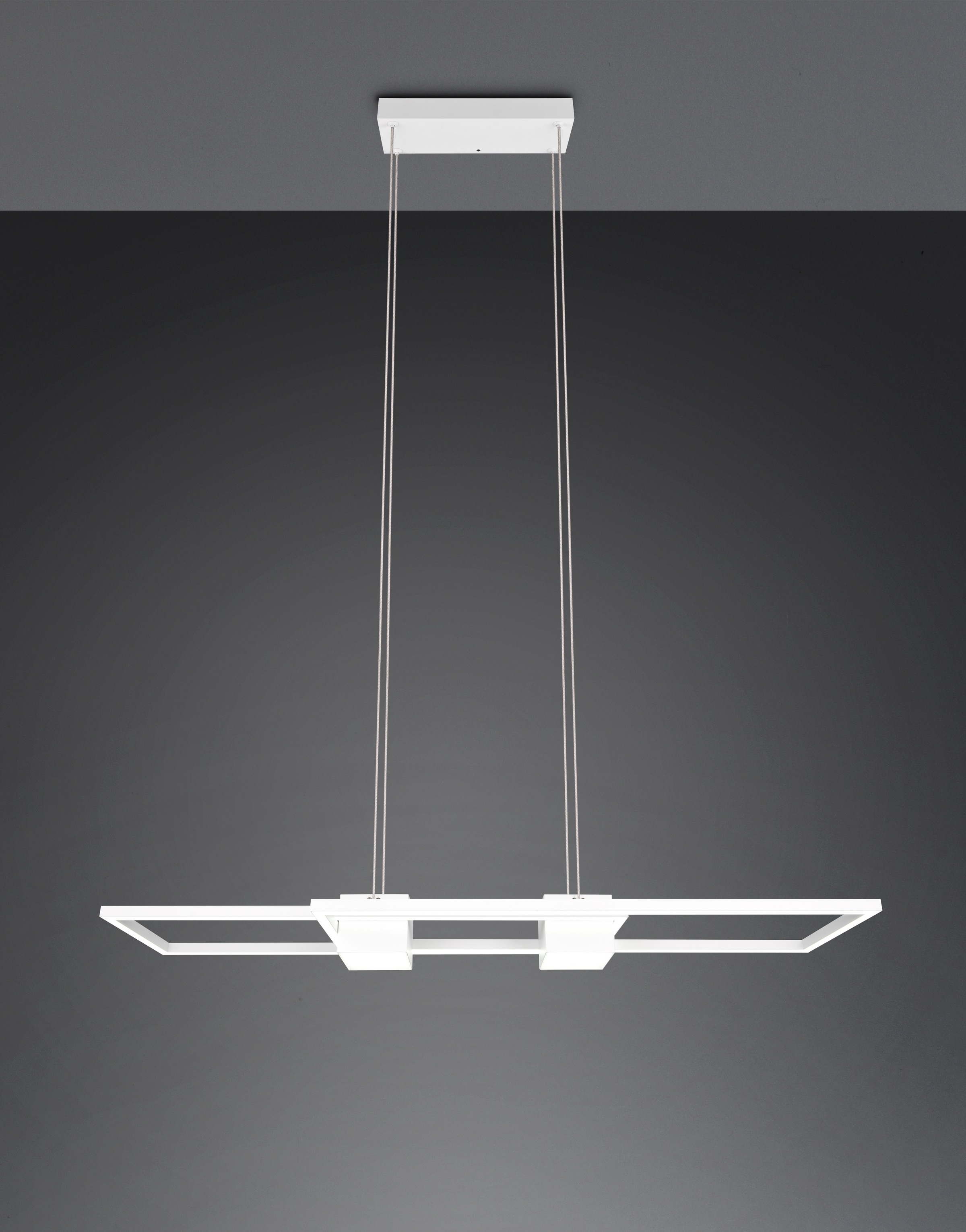 TRIO Leuchten LED Pendelleuchte »ALBANY, LED Hängelampe Wohnzimmer mit Fernbedienung, dimmbar, CCT«, 1 flammig, Leuchtmittel LED-Board | LED fest integriert, Lichtfarbe einstellbar, Memoryfunktion, Nachtlicht, up-and-down Licht