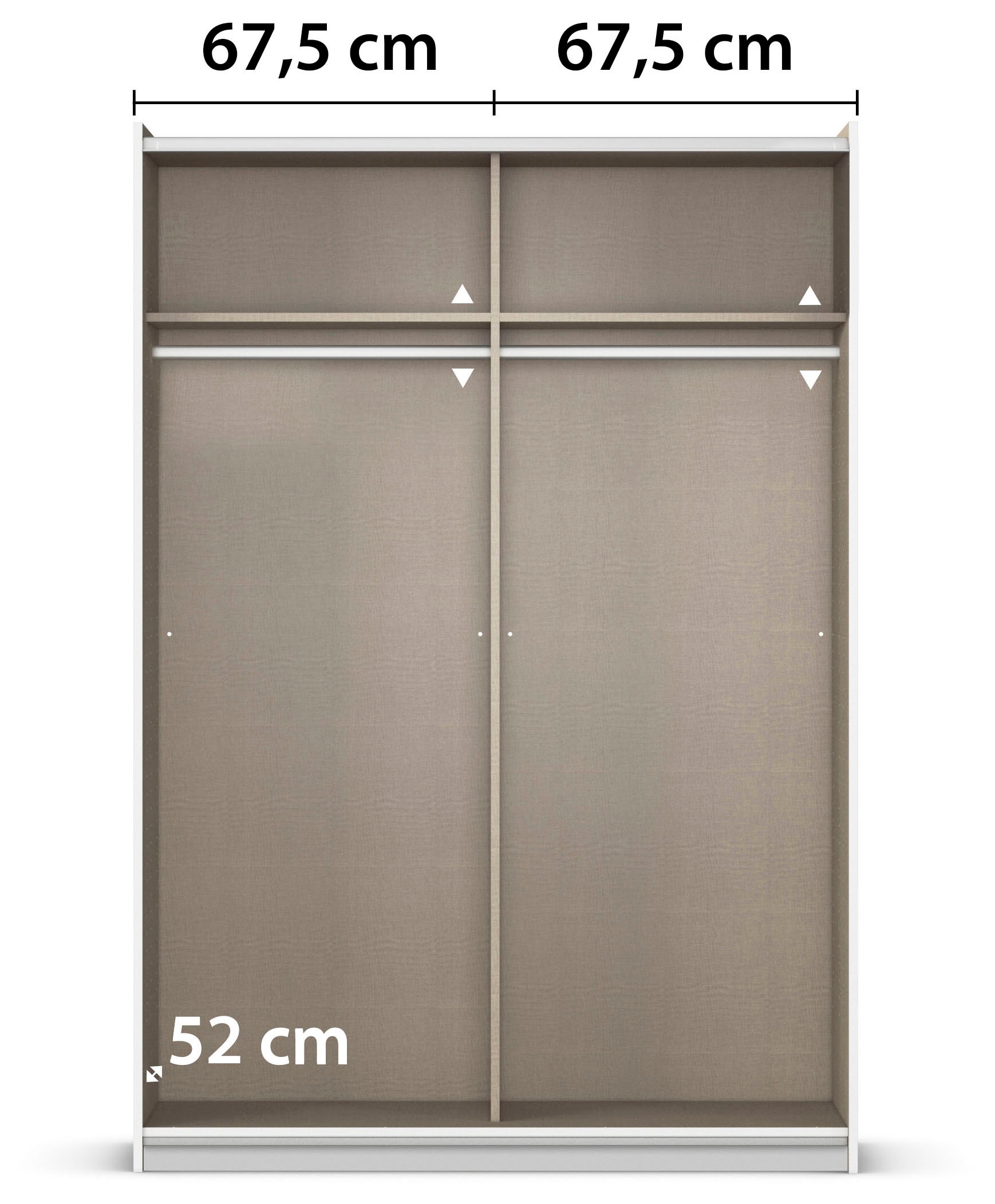 rauch Schwebetürenschrank »Kleiderschrank Schrank Kinderzimmer Topseller OTTOs CHOICE SUBITO« Dekor- & Spiegelelemente B 136 & 181 - Höhe 197 cm - MADE IN GERMANY