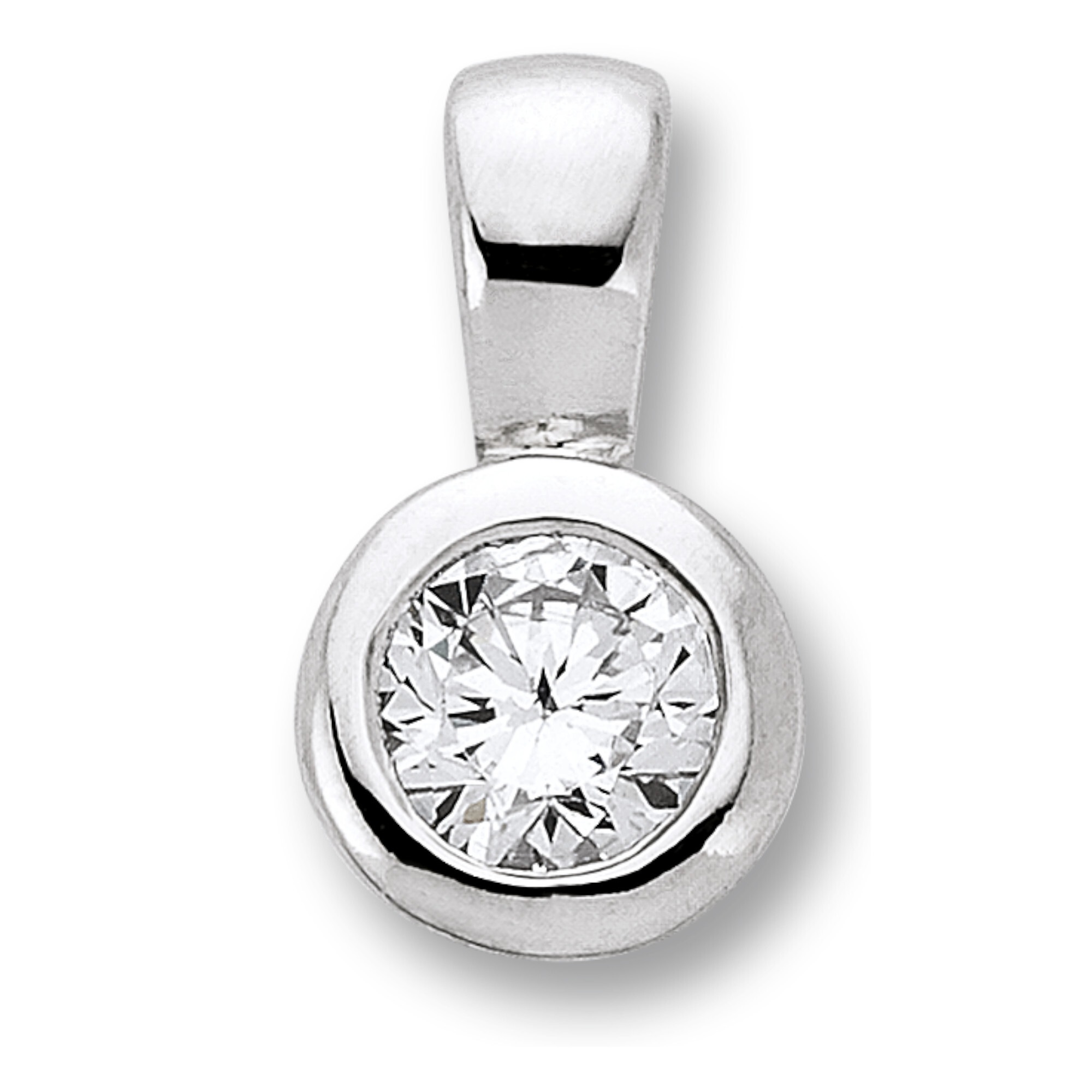 Kettenanhänger ONE ELEMENT "Zirkonia Anhänger aus 925 Silber", silber, Schmuckanhänger, Damen, mit Zirkonia, Silber 925 (Sterlingsilber), Kettenanhänger, Bedeutungsvoll & zeitlos – ein Begleiter mit Persönlichkeit