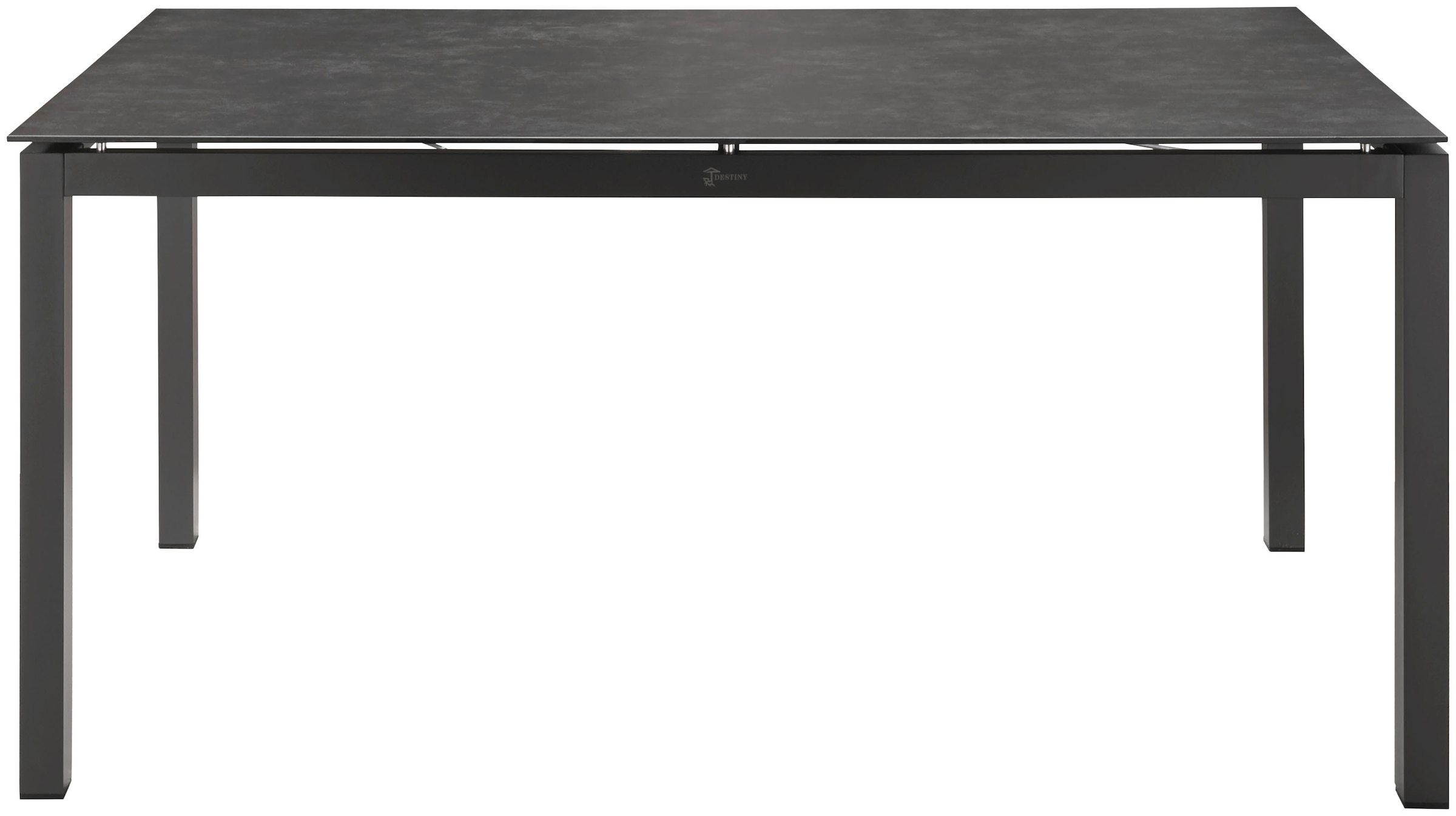 Destiny Esstisch »CREMONA«, (1x Tisch), Aluminium, 160x90x74 cm, Tischplatte Glaskeramik