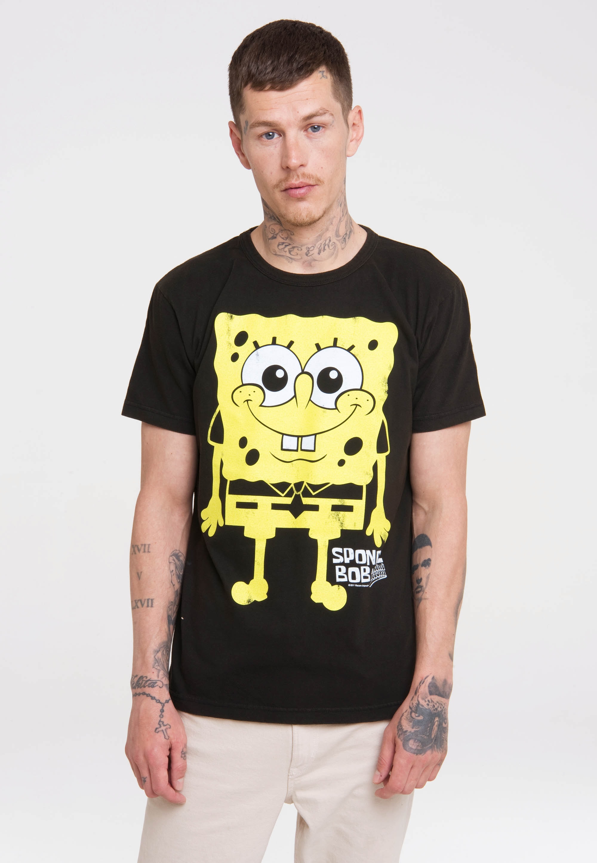 LOGOSHIRT T-Shirt »Spongebob Schwammkopf«, mit lizenziertem Print ▷ für |  BAUR