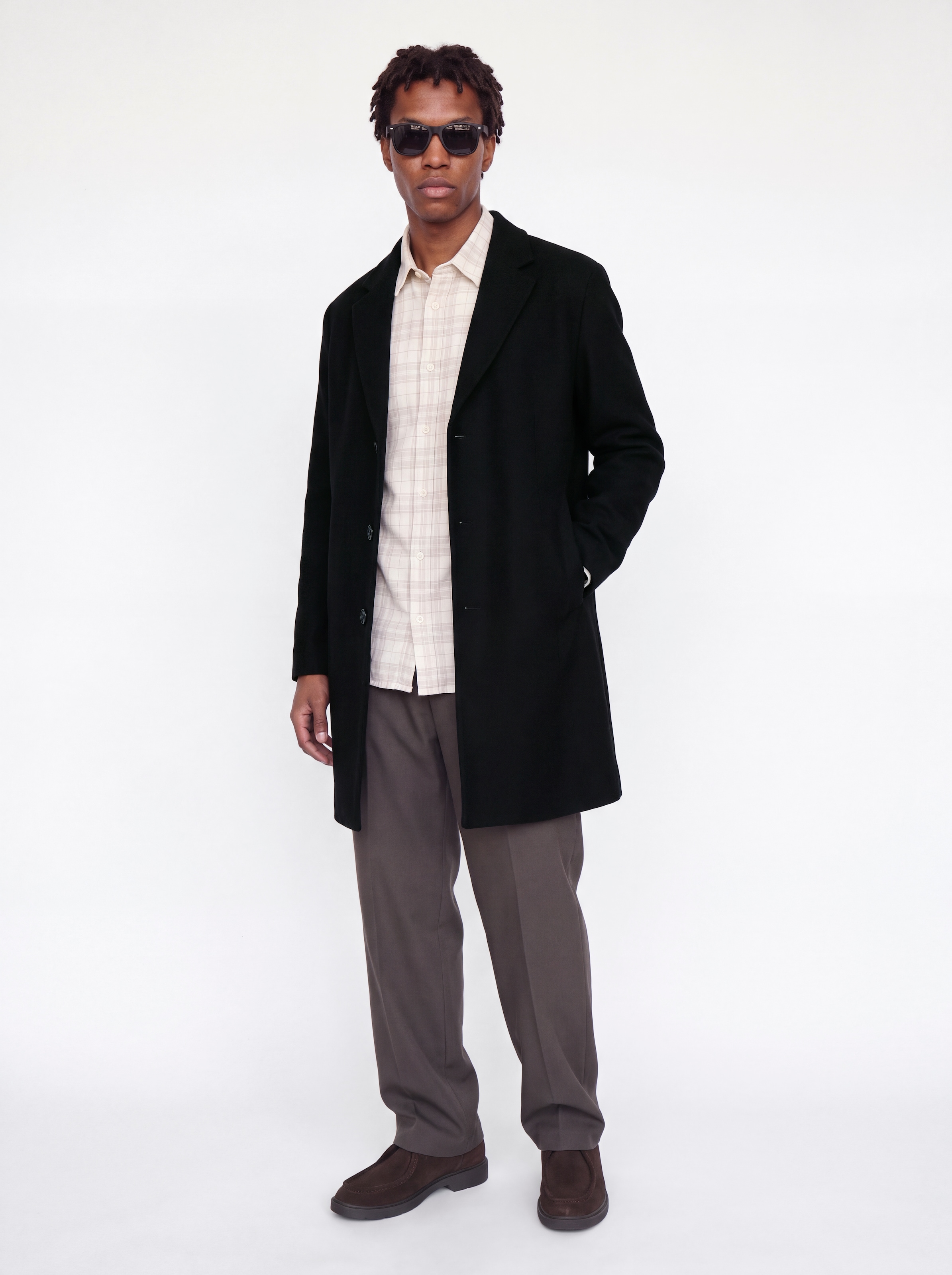 Jack & Jones Kurzmantel »JJEJAMES COAT SN« Kunstfaser, mit Reverskragen