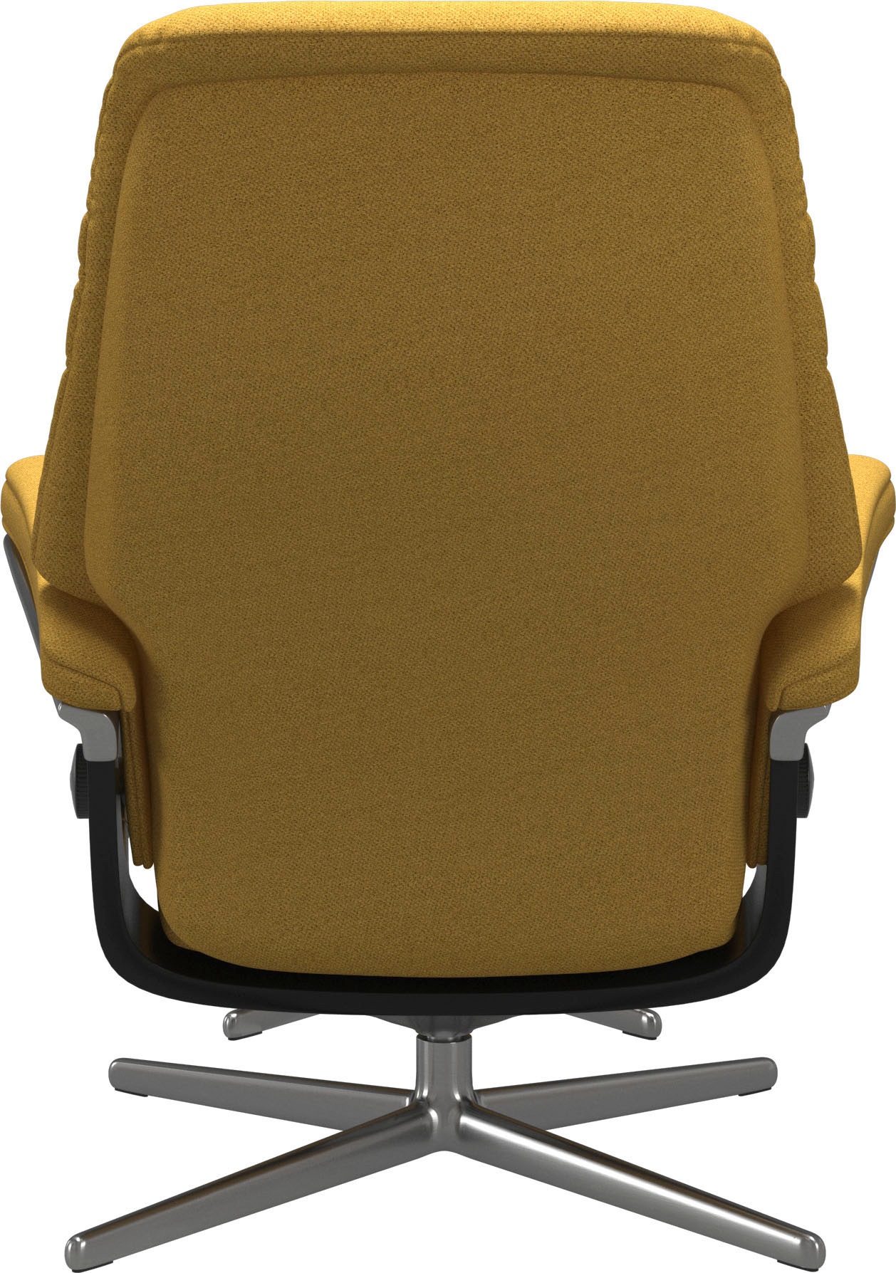 Stressless® Relaxsessel »Sunrise«, (Set, Relaxsessel mit Hocker), mit Hocker, mit Cross Base, Größe S, M & L, Holzakzent Schwarz