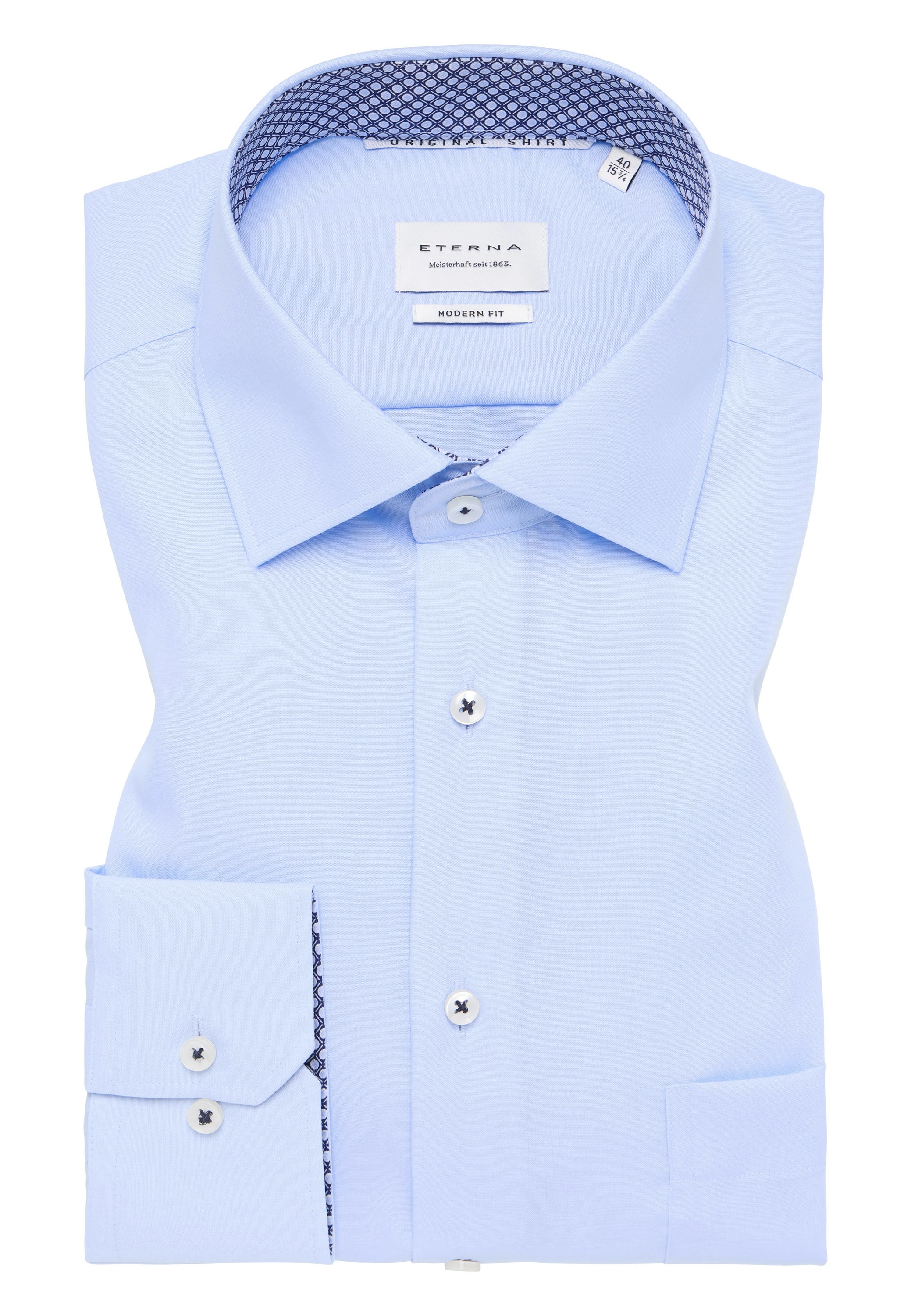 Eterna Langarmhemd »MODERN FIT«, NON IRON (bügelfrei)