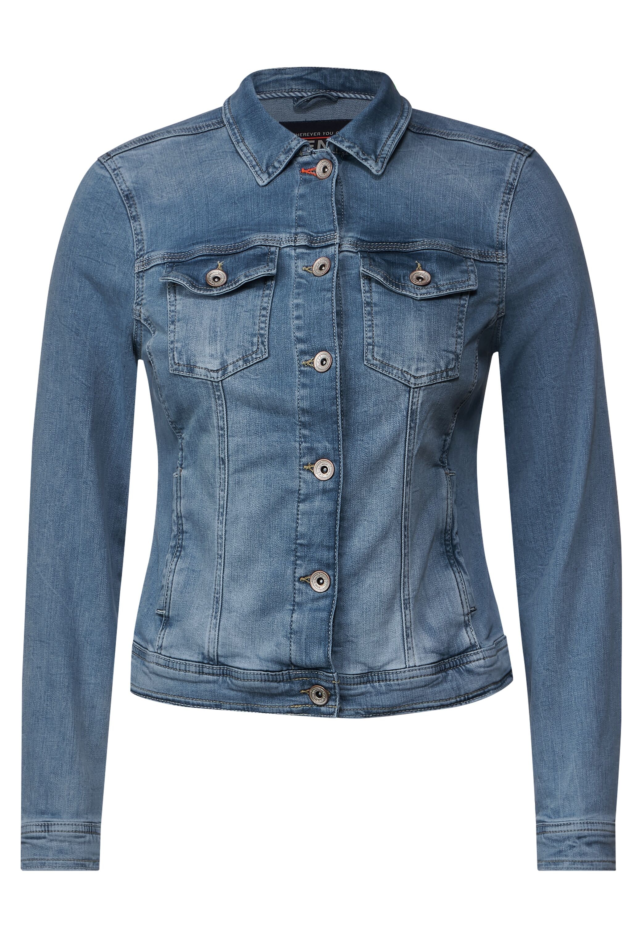 Cecil Jeansjacke, ohne Kapuze, mit Brusttaschen