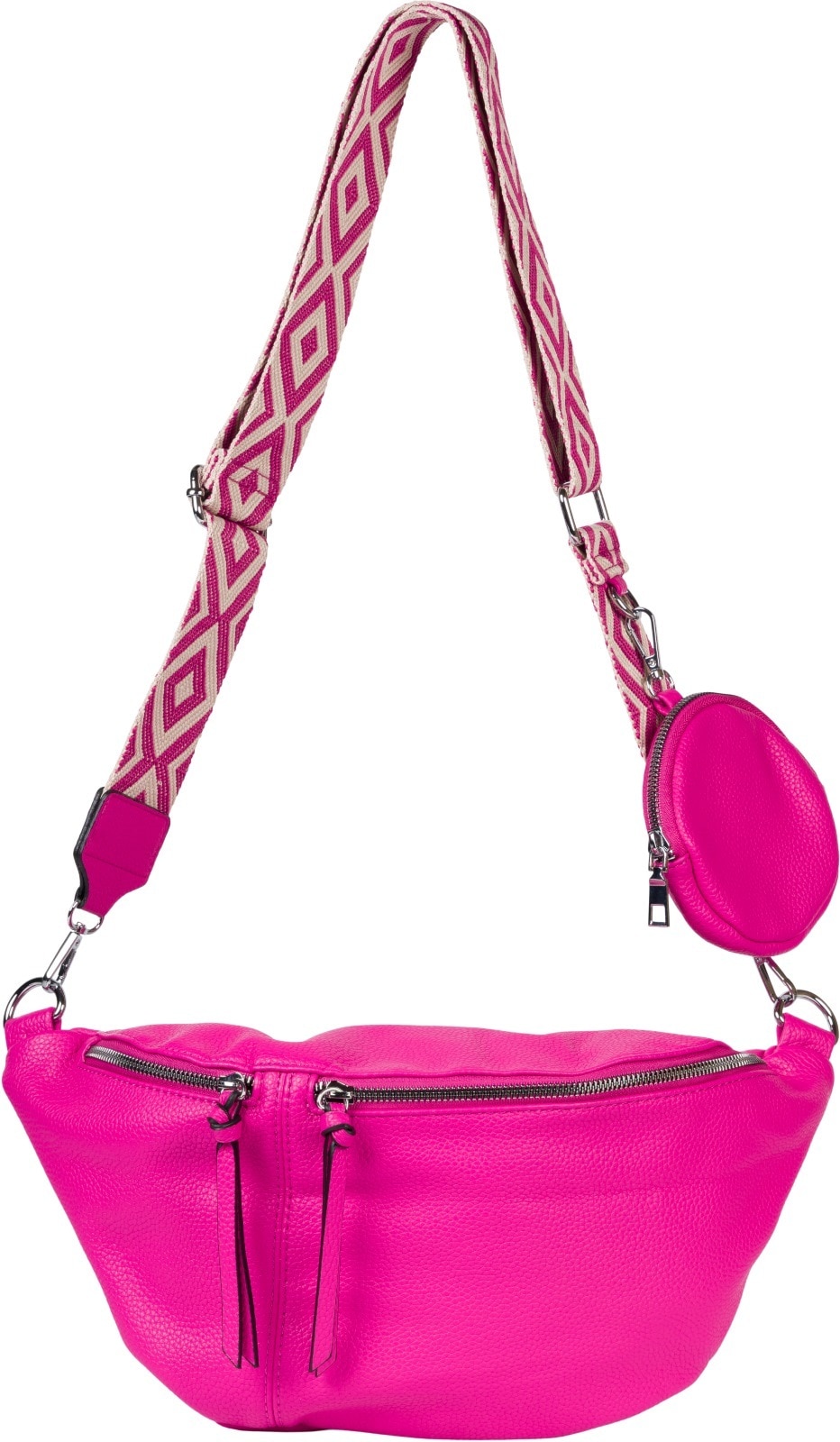 styleBREAKER Umhängetasche "Halbmond Crossbody Bag Set 3-Teilig"