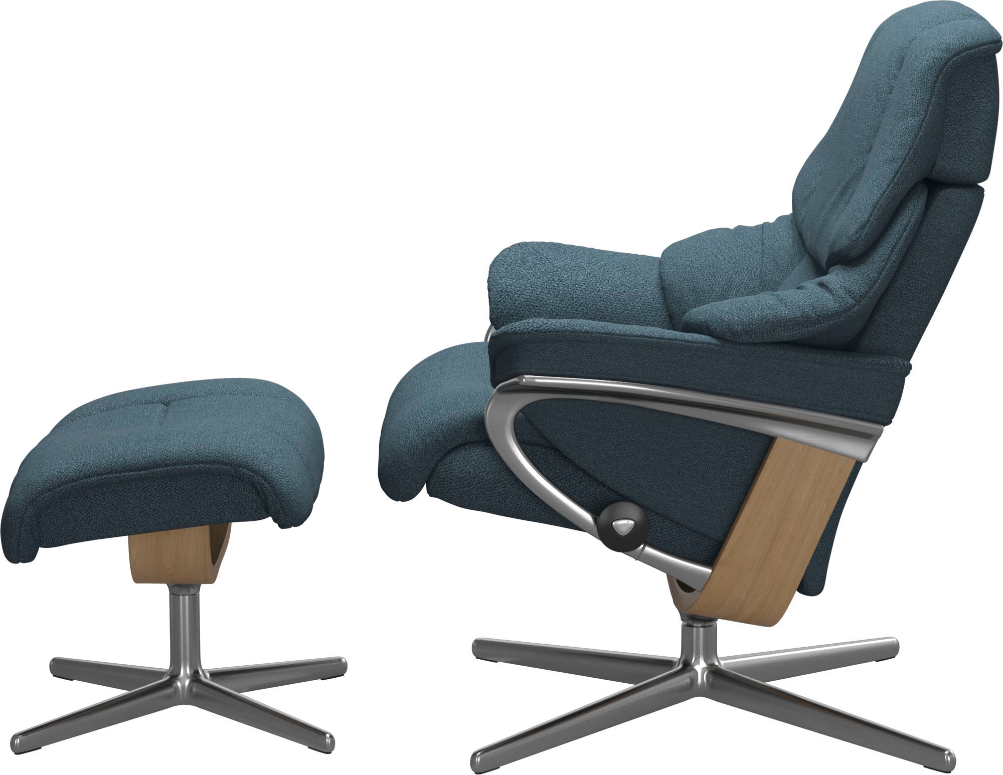 Stressless® Fußhocker »Reno«, mit Cross Base, Größe S, M & L, Holzakzent Eiche