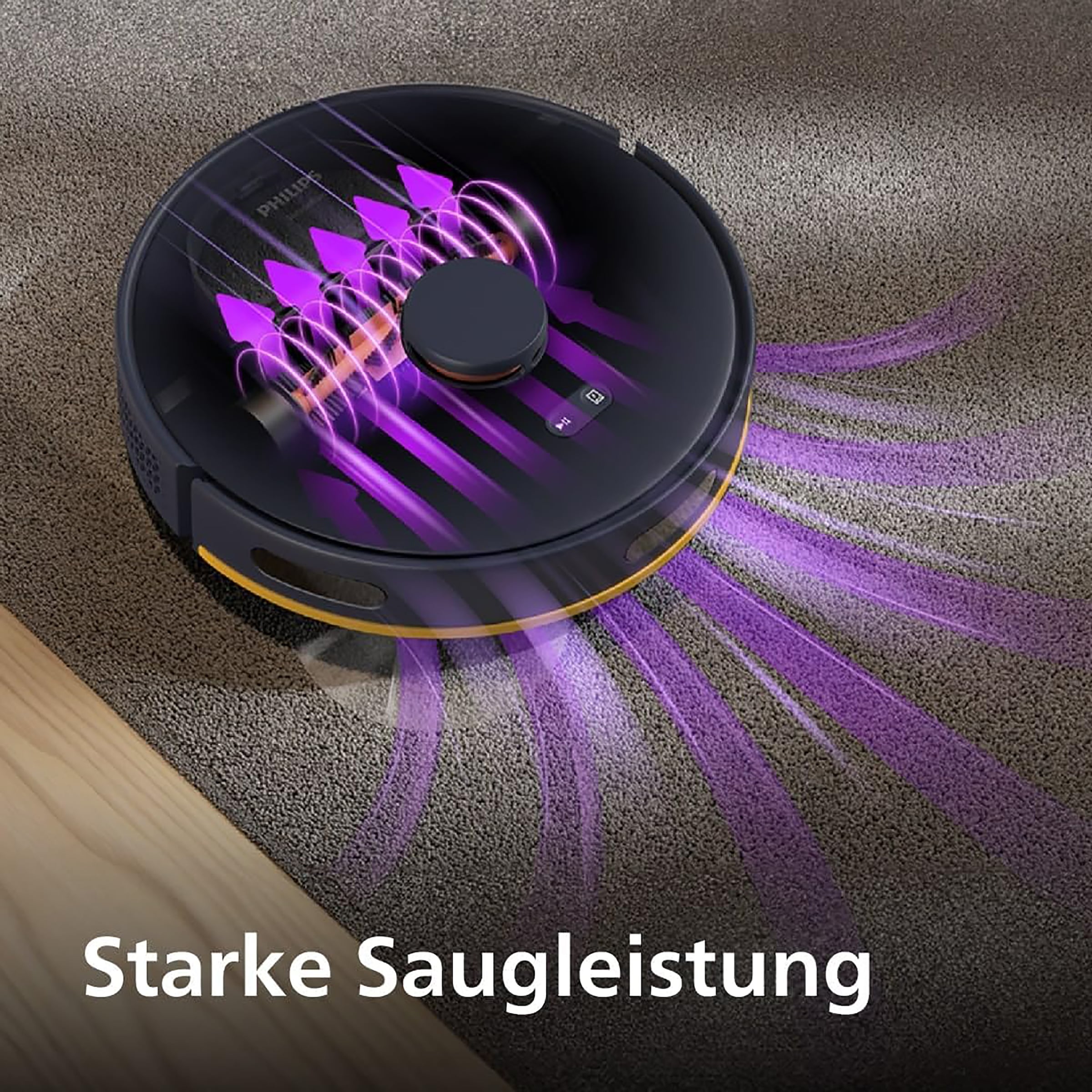 Philips Nass-Trocken-Saugroboter »XU2100/15 2000 Series 2. Gen, mit 6.000pa Saugkraft, Teppich-Boost«, LDS-Radarnavigationssystem, HomeRun App, inkl. Entleerungsstation