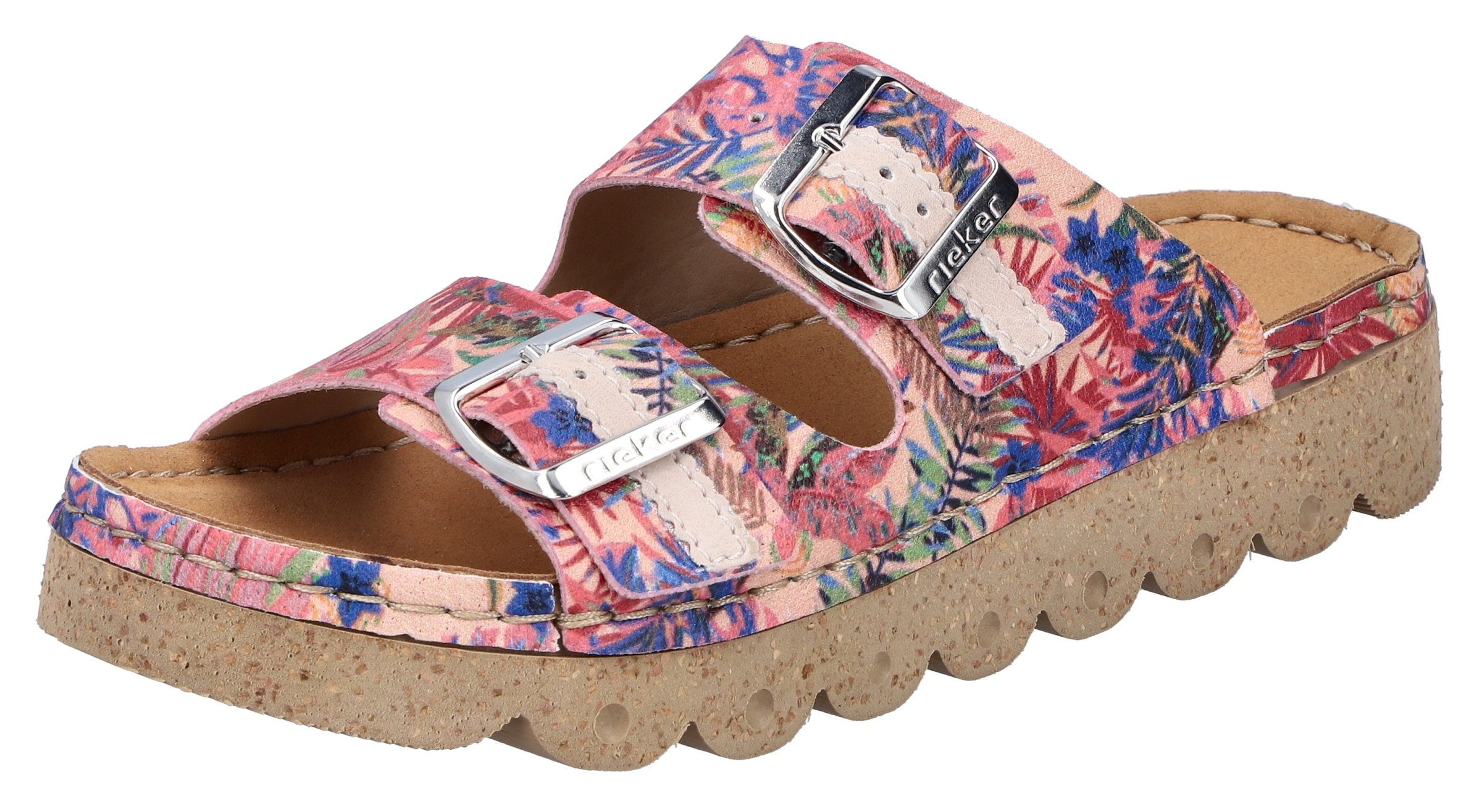 Rieker Pantolette, Sommerschuh, Schlappen, Hausschuh mit verstellbaren Schn günstig online kaufen