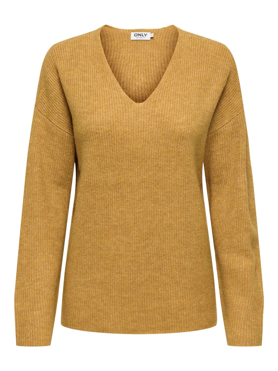 ONLY V-Ausschnitt-Pullover "ONLCAMILLA V-NECK L/S PULLOVER KNT NOOS" Materi günstig online kaufen